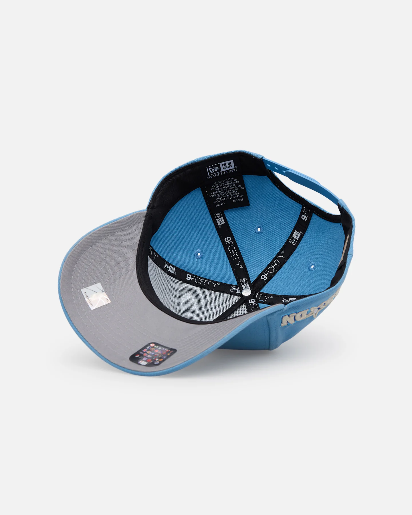 New Era Denver Nuggets 'Black Sky Blue' 9FORTY A-Frame Snapback Sky Blue - Image 6