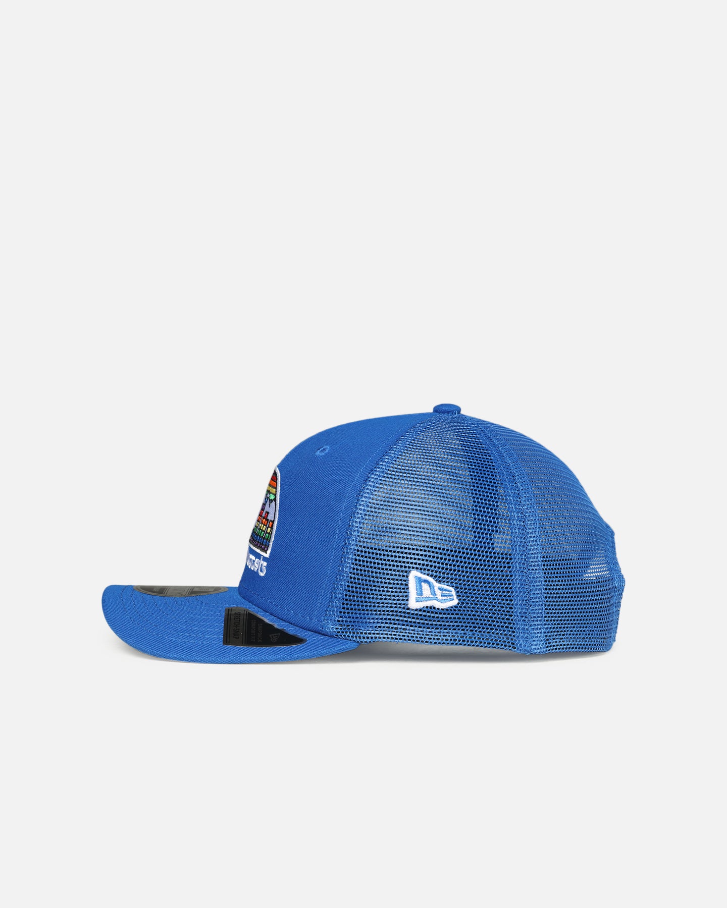 New Era Denver Nuggets 'HWC' 9SEVENTY Trucker Stretch Snapback Medium Blue - Image 4