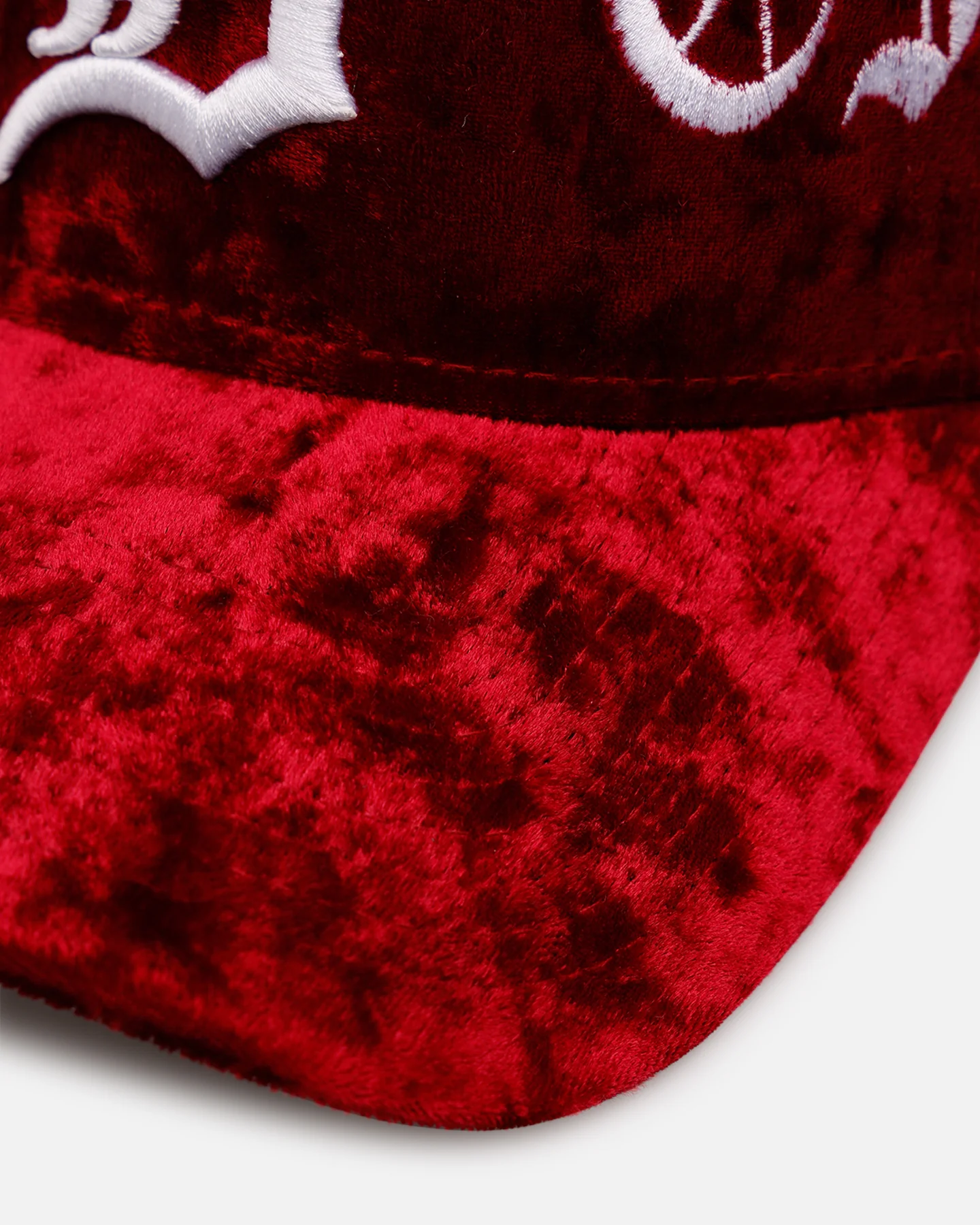 New Era Detroit Tigers 'Velvet Gothic Script' 9FORTY A-Frame Snapback Maroon - Image 2
