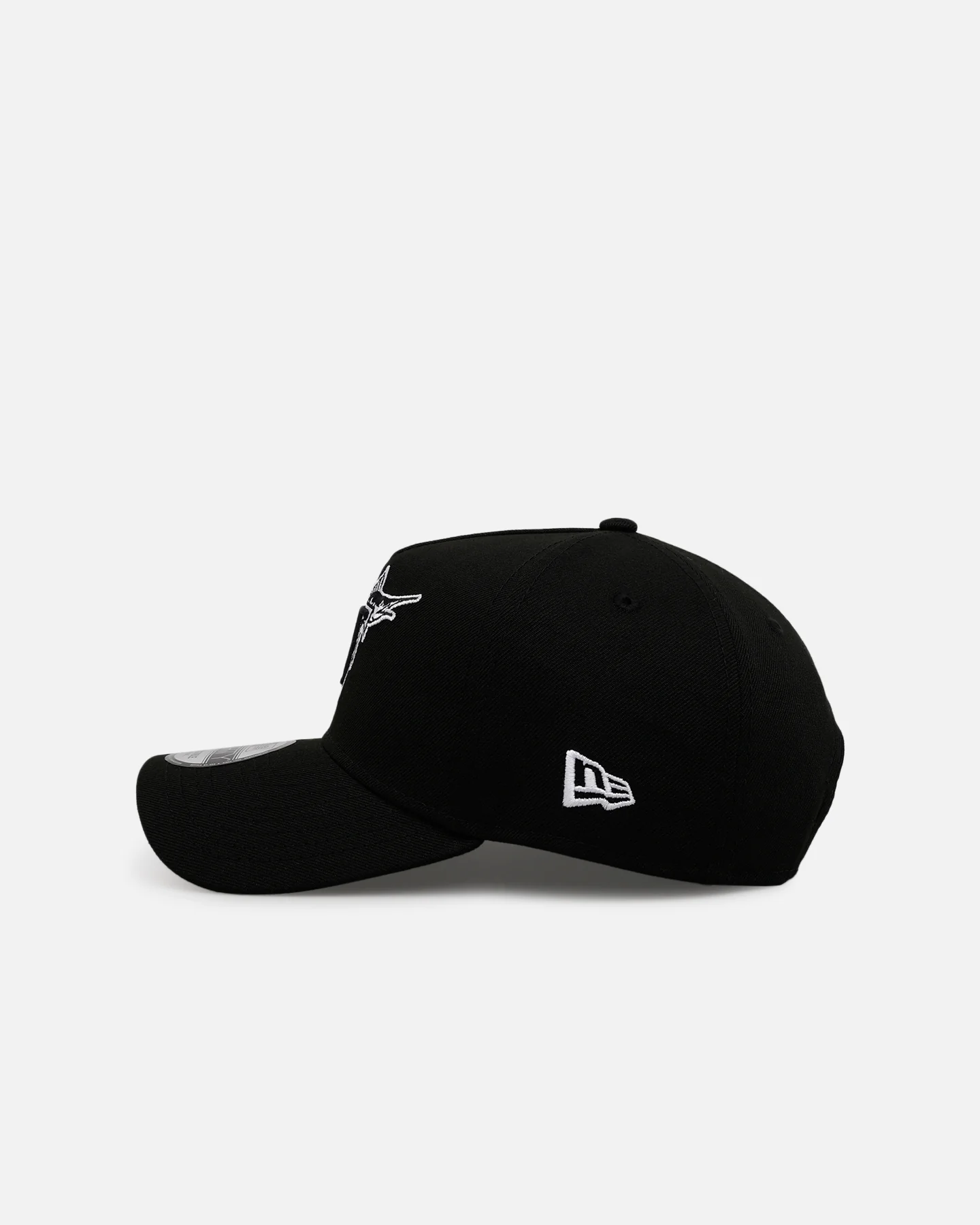 New Era Florida Marlins 'Black And White' 9FORTY A-Frame Snapback Black/White - Image 4