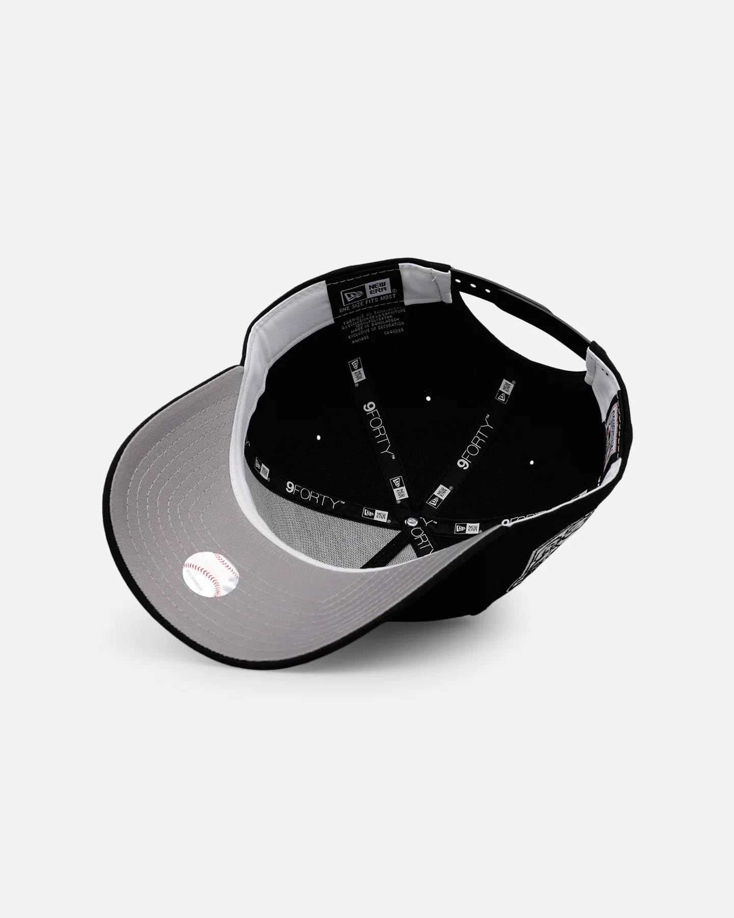 New Era Florida Marlins 'Black And White' 9FORTY A-Frame Snapback Black/White - Image 6
