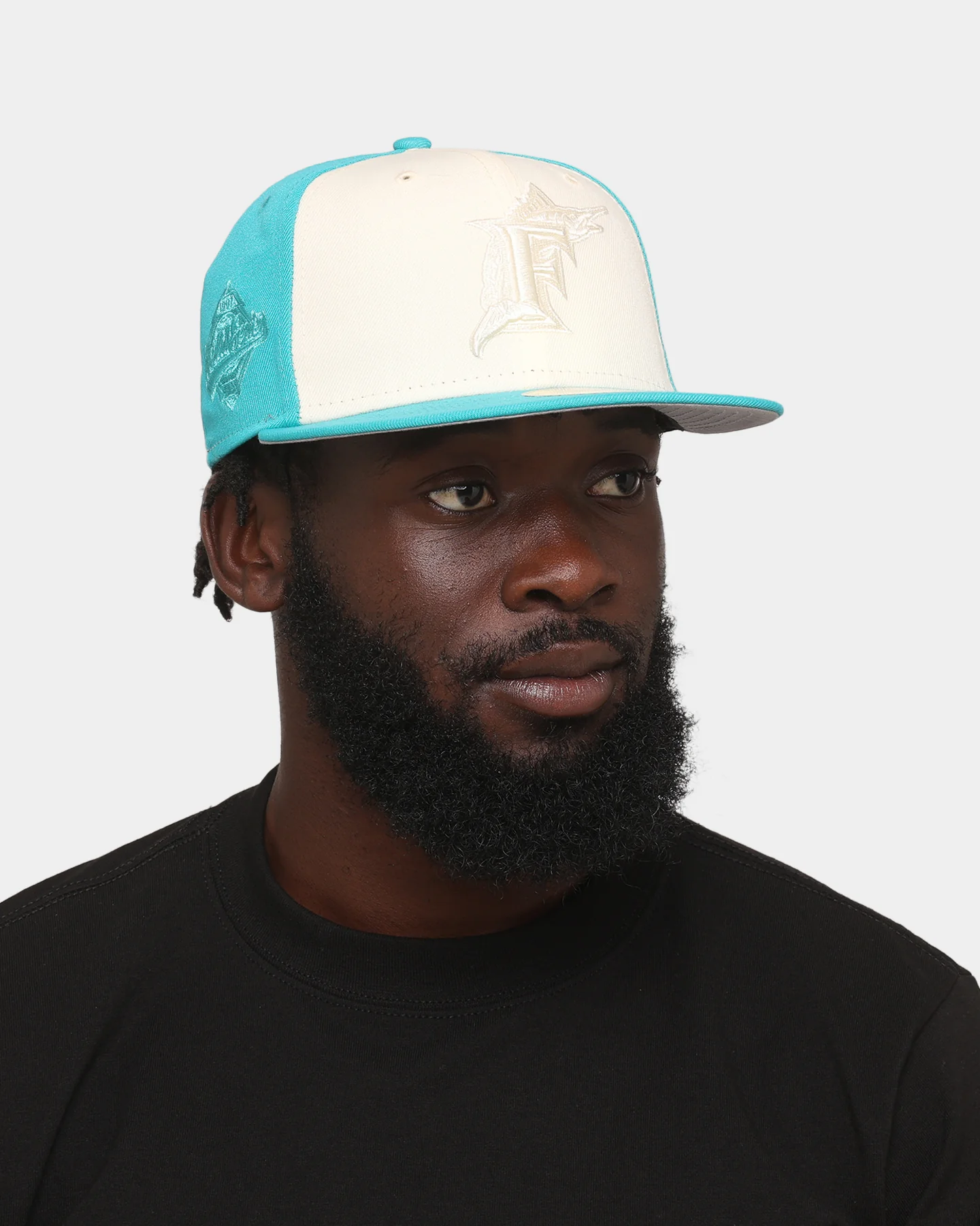 New Era Florida Marlins 'Tonal Two-Tone' 59FIFTY Fitted Light Beige - Image 2