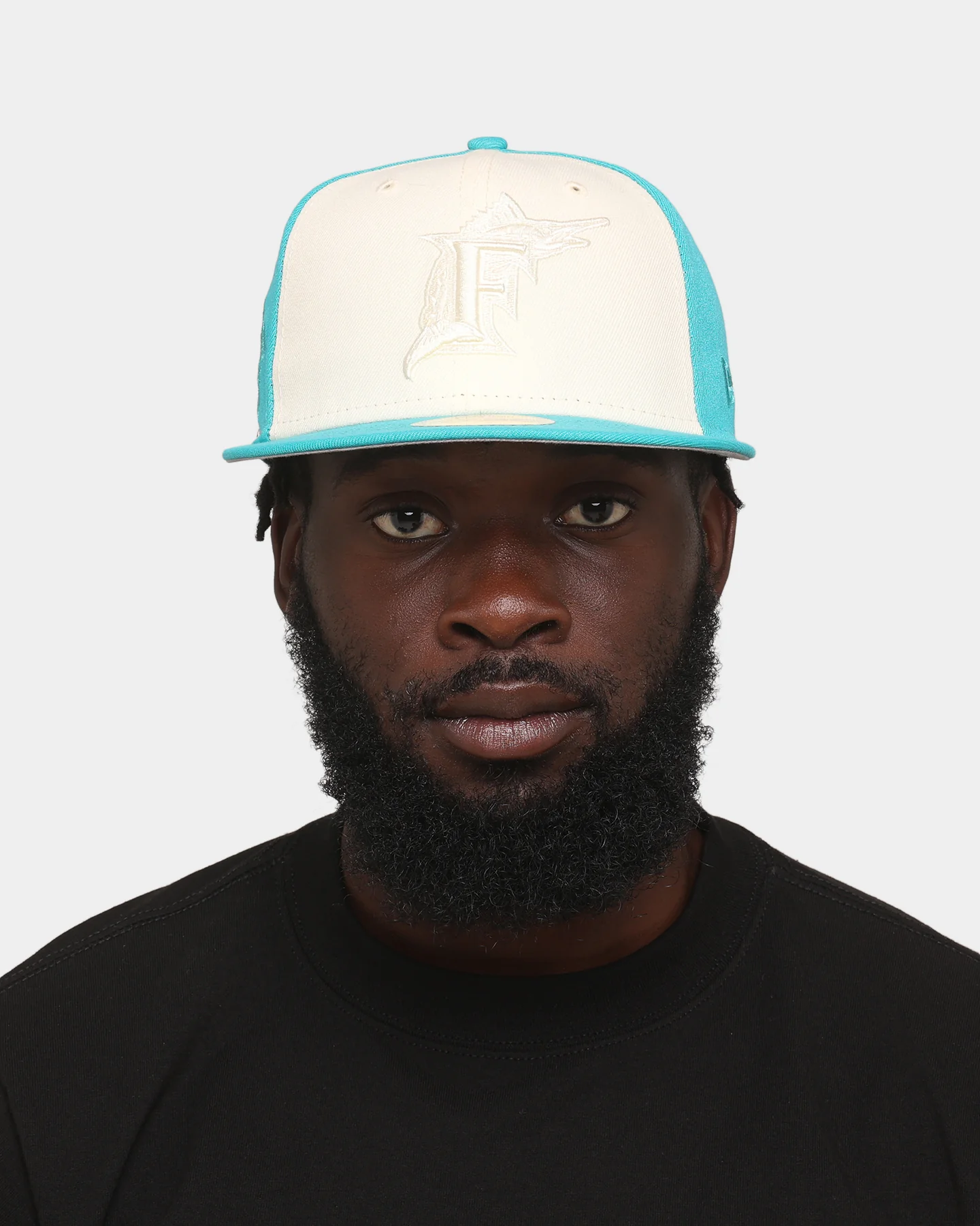 New Era Florida Marlins 'Tonal Two-Tone' 59FIFTY Fitted Light Beige - Image 8