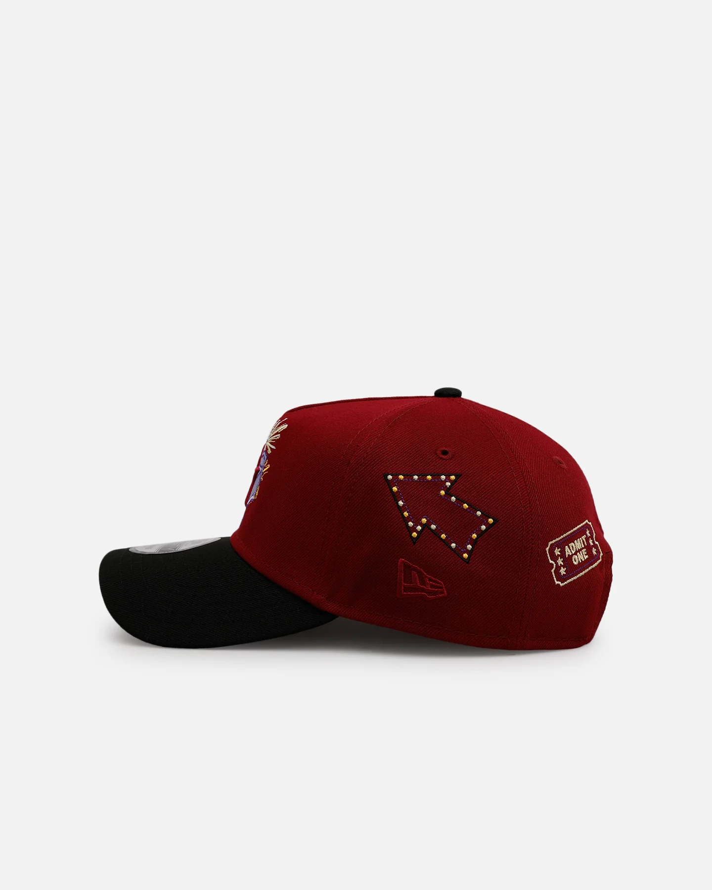 New Era Houston Astros 'Carnival' 9FORTY A-Frame Snapback Cardinal - Image 4
