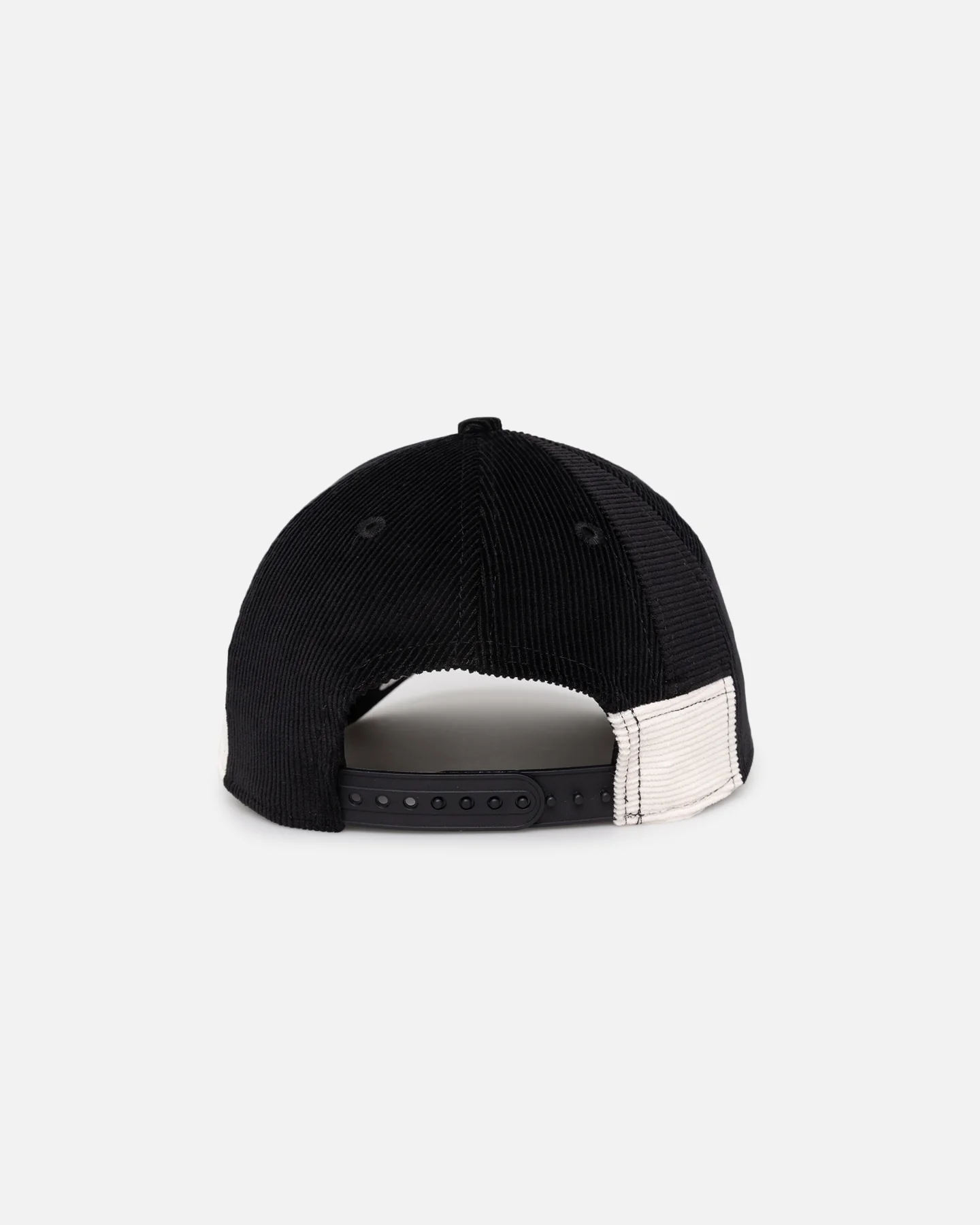 New Era Houston Astros 'Patchwork Corduroy' 9FORTY A-Frame Snapback Black/Cream - Image 3