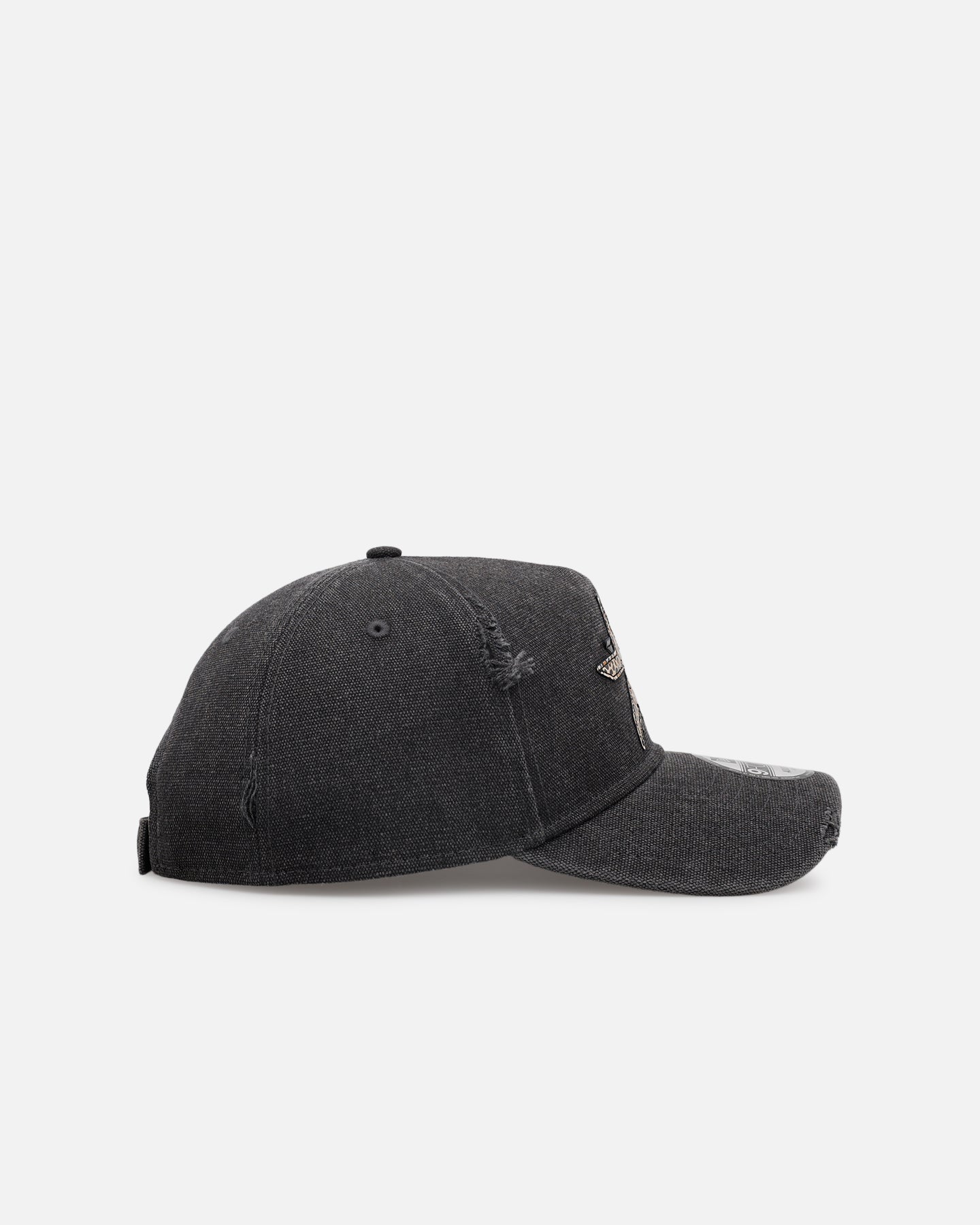 New Era Houston Astros 'Patent Leather' 9FORTY A-Frame Strapback Washed Black - Image 3