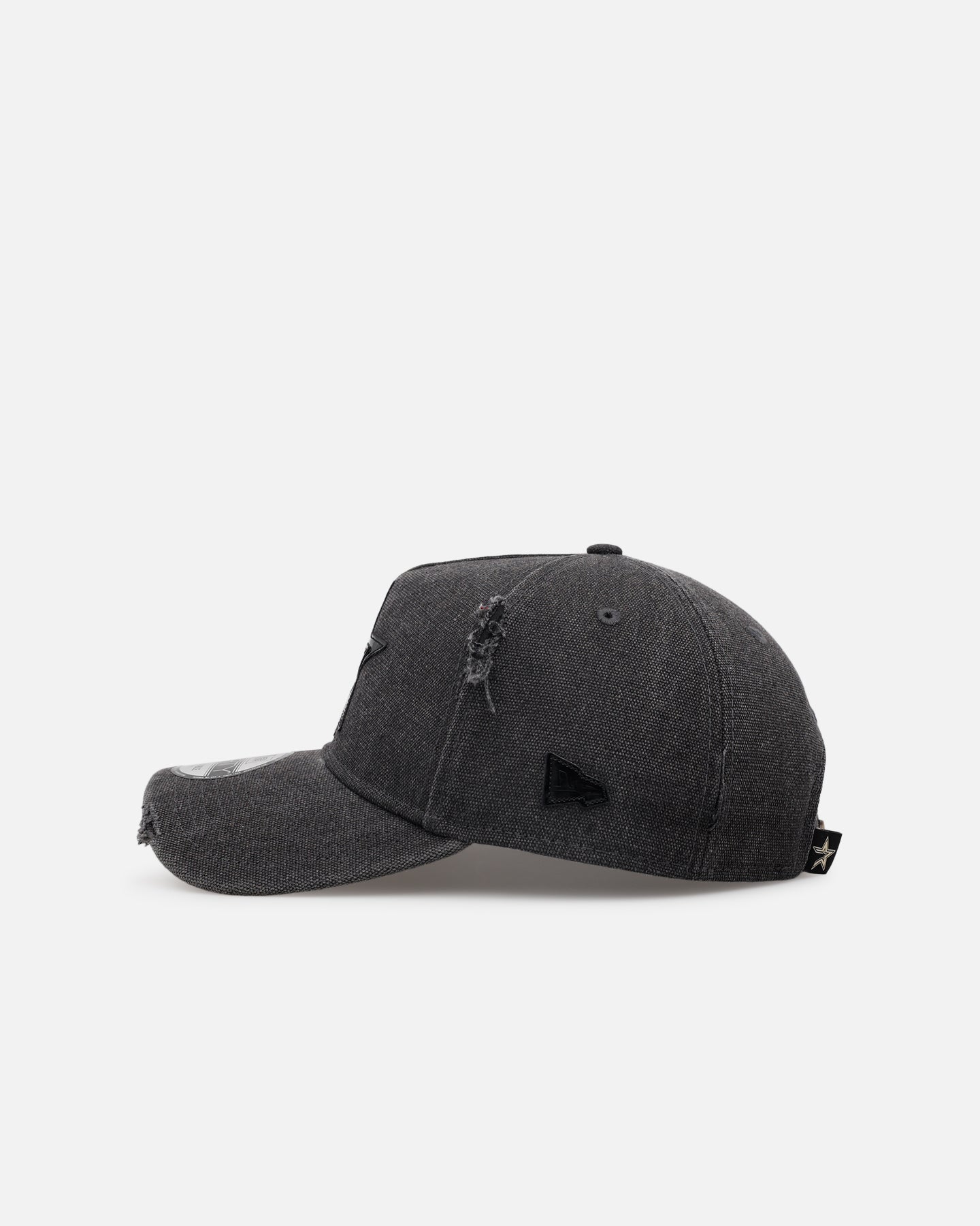 New Era Houston Astros 'Patent Leather' 9FORTY A-Frame Strapback Washed Black - Image 4
