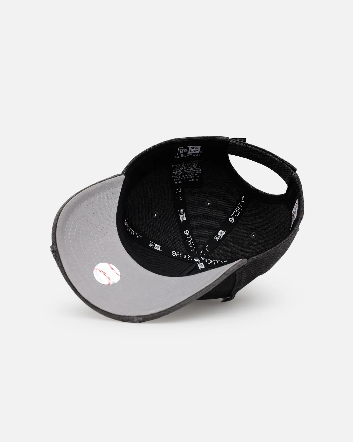 New Era Houston Astros 'Patent Leather' 9FORTY A-Frame Strapback Washed Black - Image 6