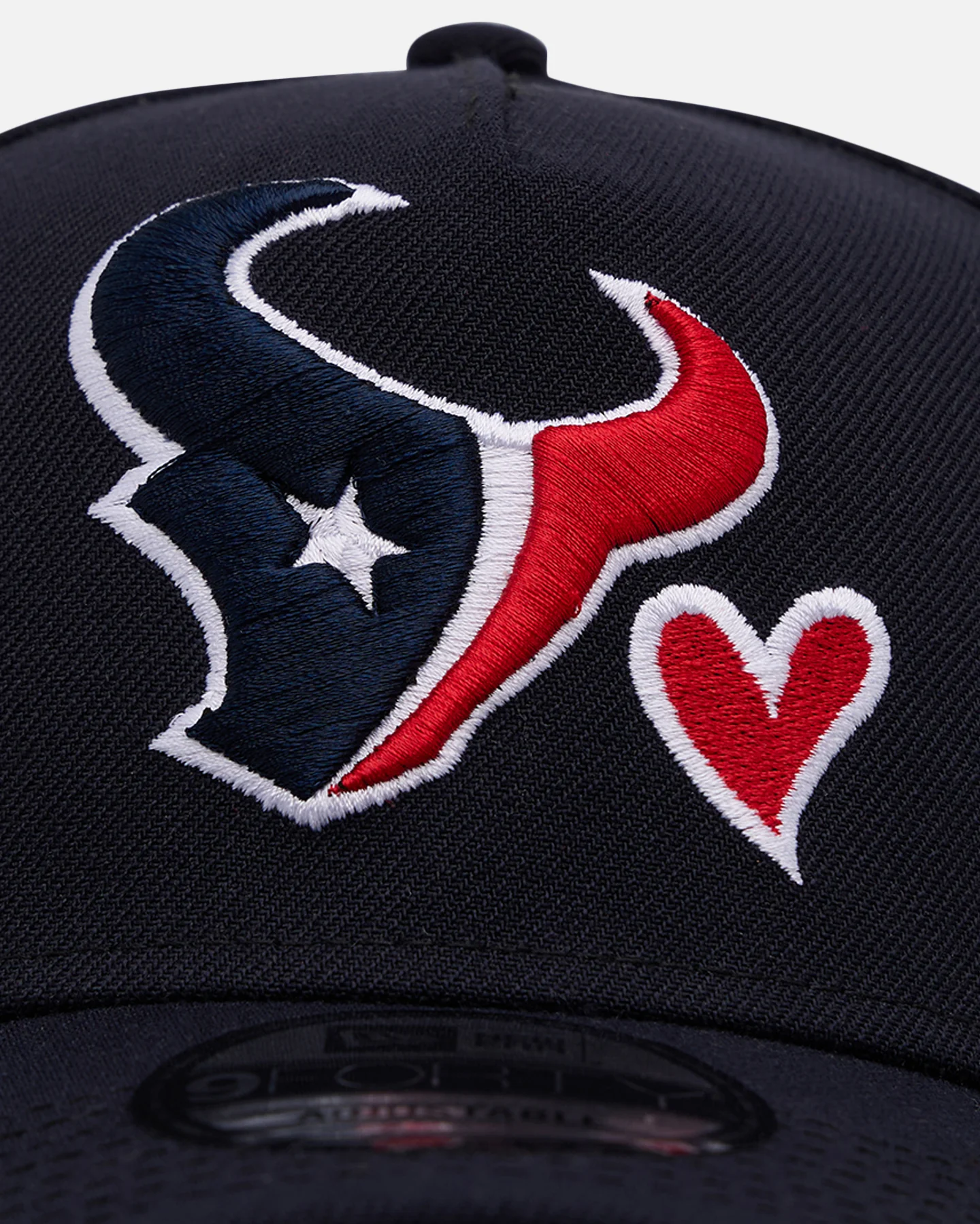 New Era Houston Texans 'Team Color Hearts' 9FORTY A-Frame Snapback Official Team Color - Image 5