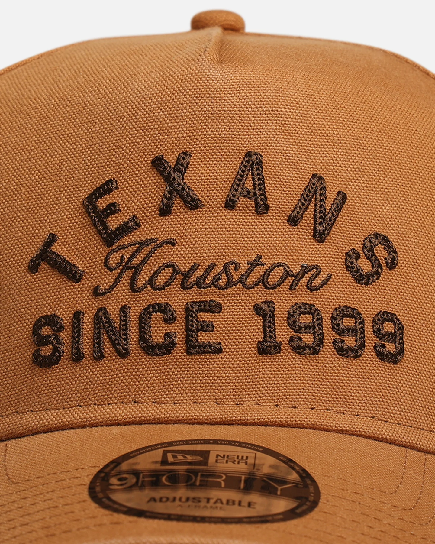 New Era Houston Texans 'Washed Canvas' 9FORTY A-Frame Snapback Walnut - Image 5