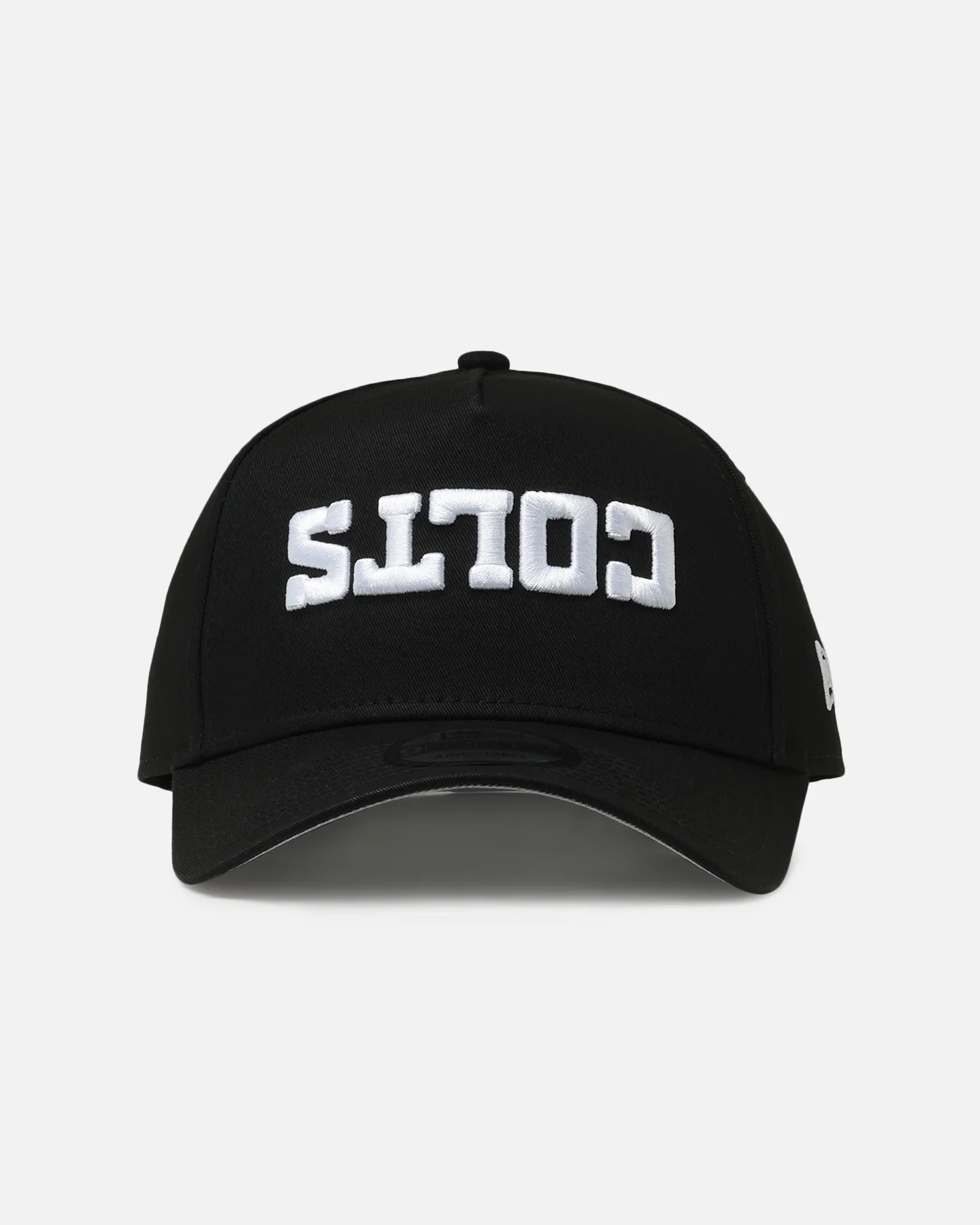 New Era Indianapolis Colts 'Upside Down Logo' 9FORTY A-Frame Snapback Black