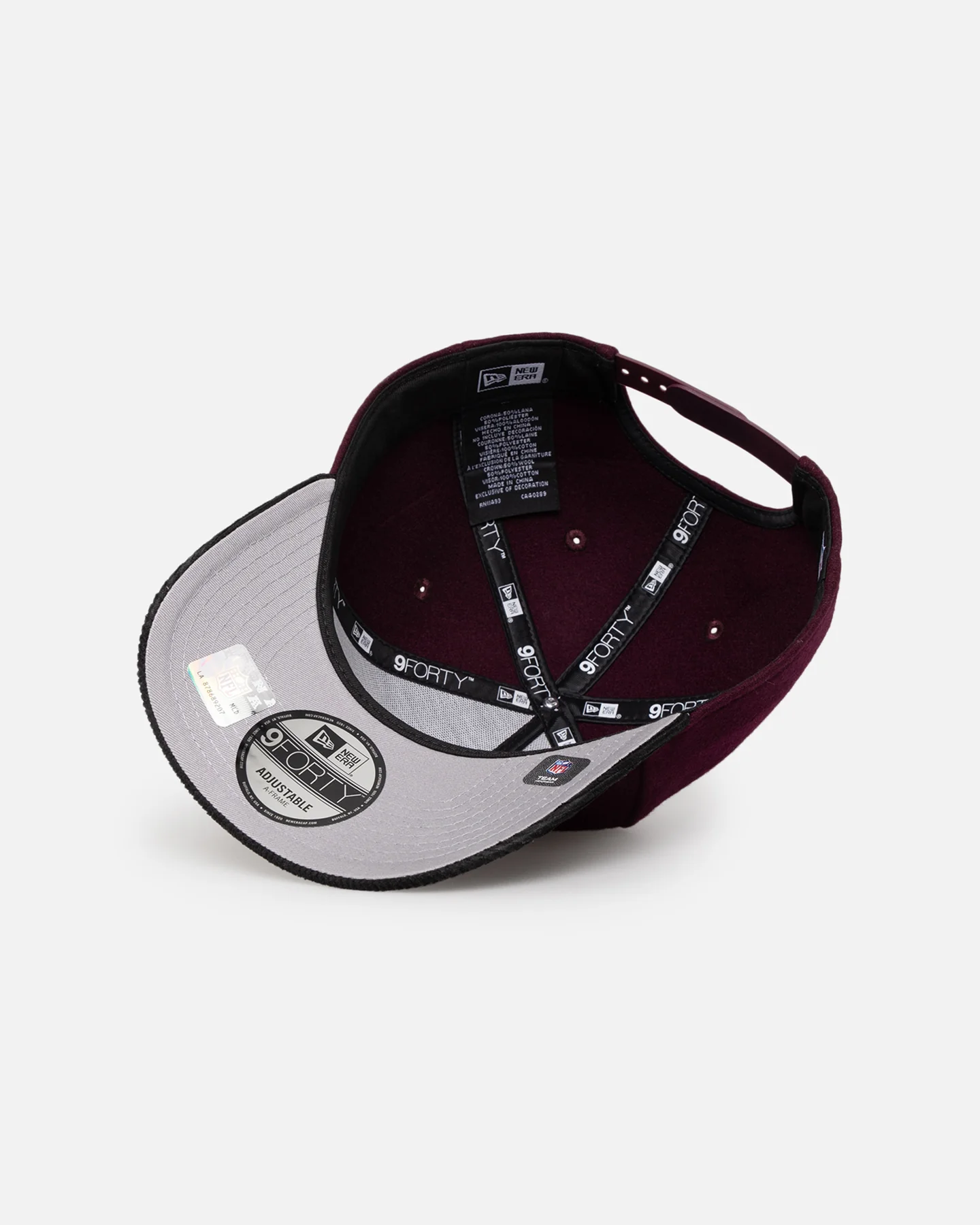 New Era Las Vegas Raiders 'Large Chenille' 9FORTY A-Frame Snapback Maroon - Image 14