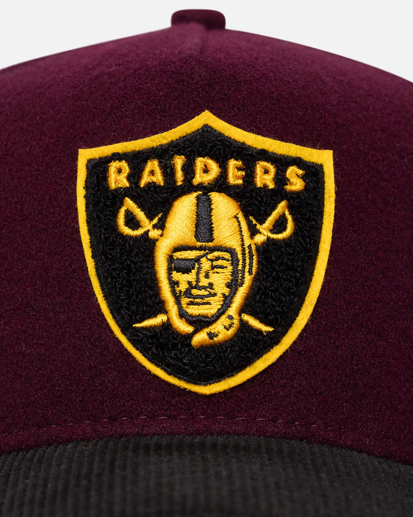 New Era Las Vegas Raiders 'Large Chenille' 9FORTY A-Frame Snapback Maroon - Image 6