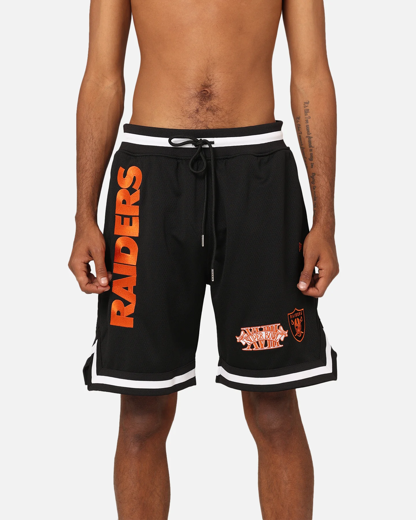 New Era Las Vegas Raiders 'Scary Nights' Mesh Shorts Black/Orange - Image 7