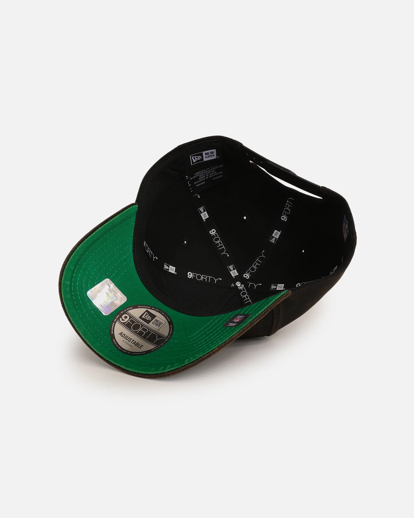 New Era Las Vegas Raiders 'Washed Gothic Visor' 9OFRTY A-Frame Snapback Black - Image 6