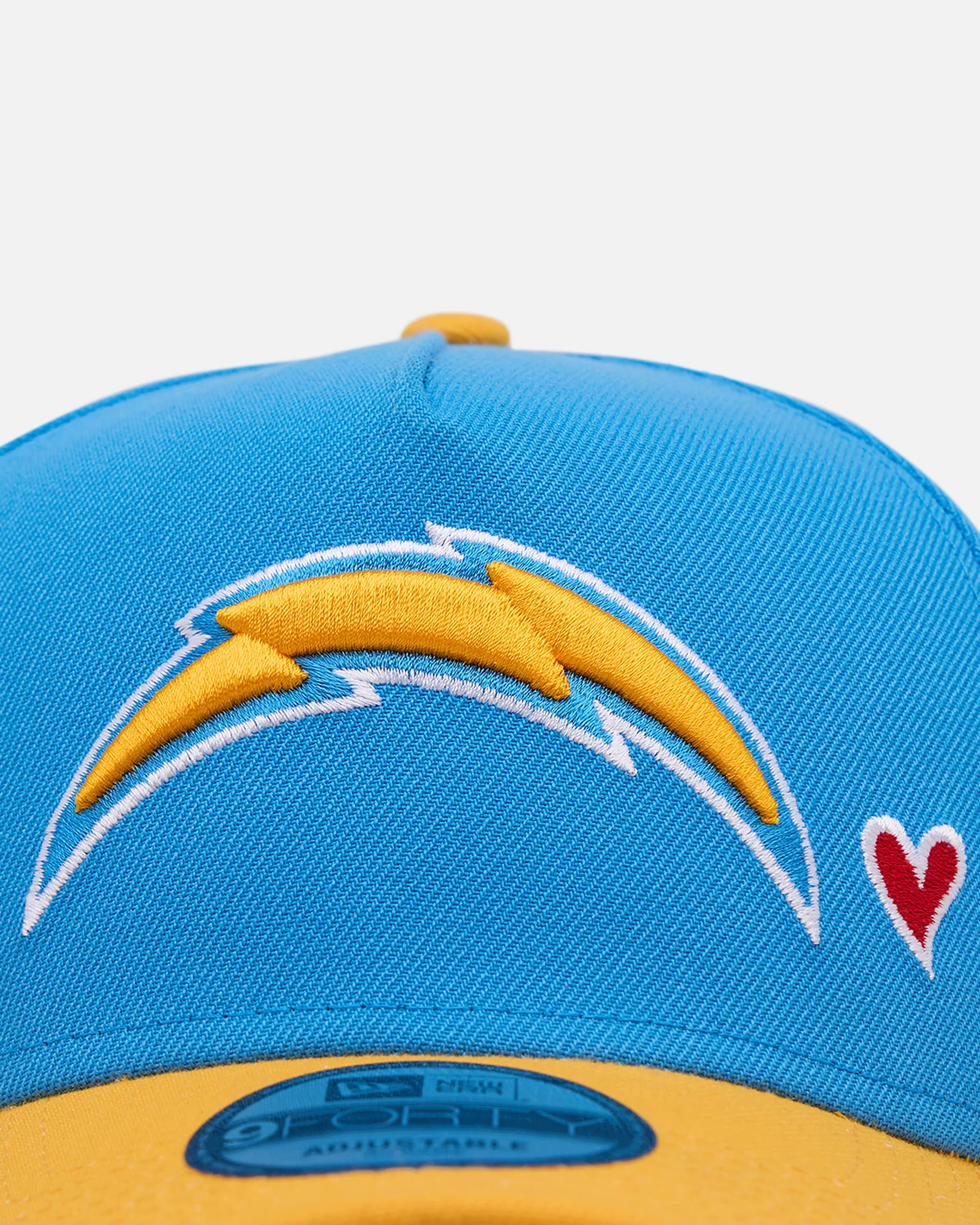 New Era Los Angeles Chargers 'Team Color Hearts' 9FORTY A-Frame Snapback Official Team Color - Image 5