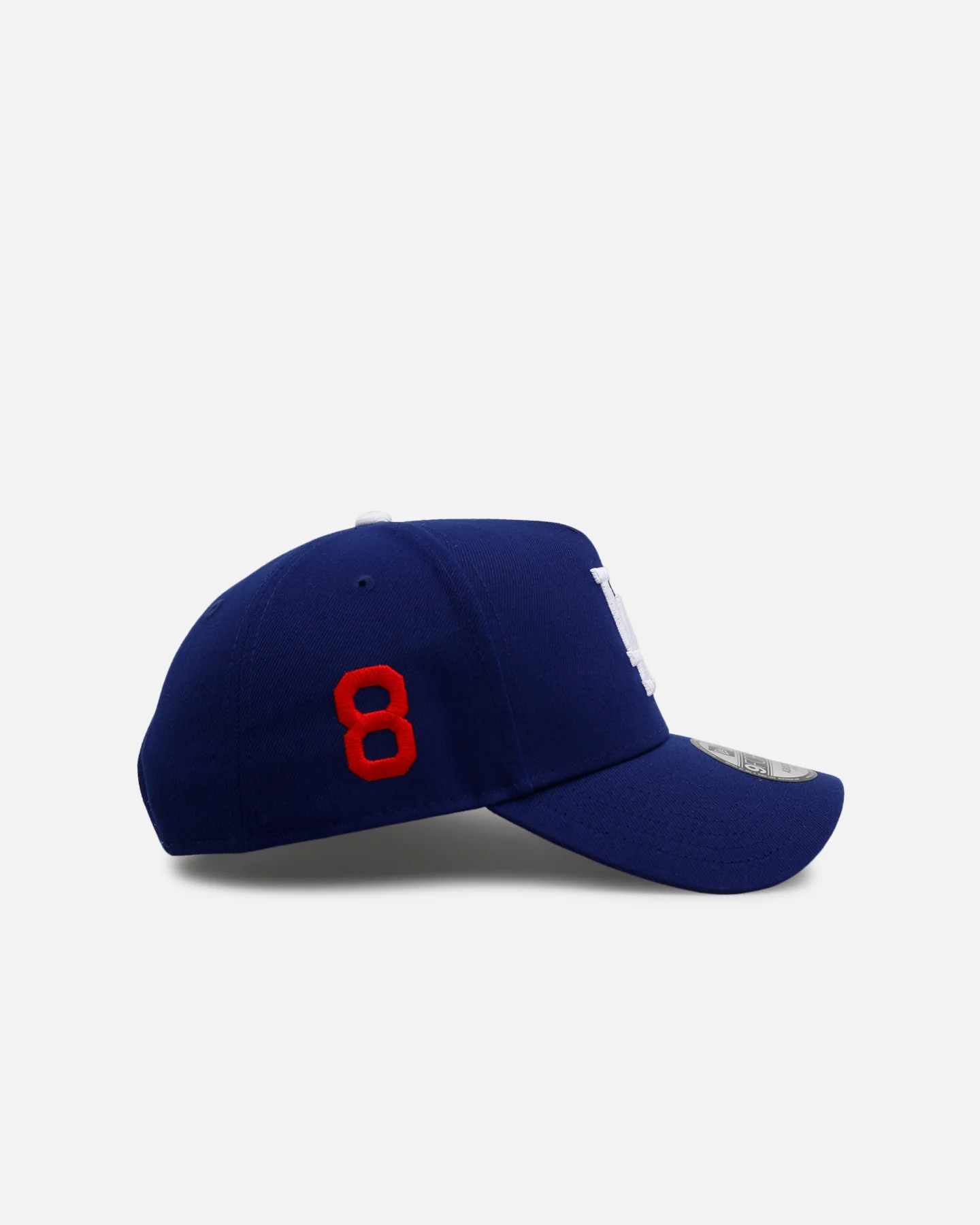 New Era Los Angeles Dodgers '#8 Side Patch' 9FORTY A-Frame Snapback Dark Royal - Image 3