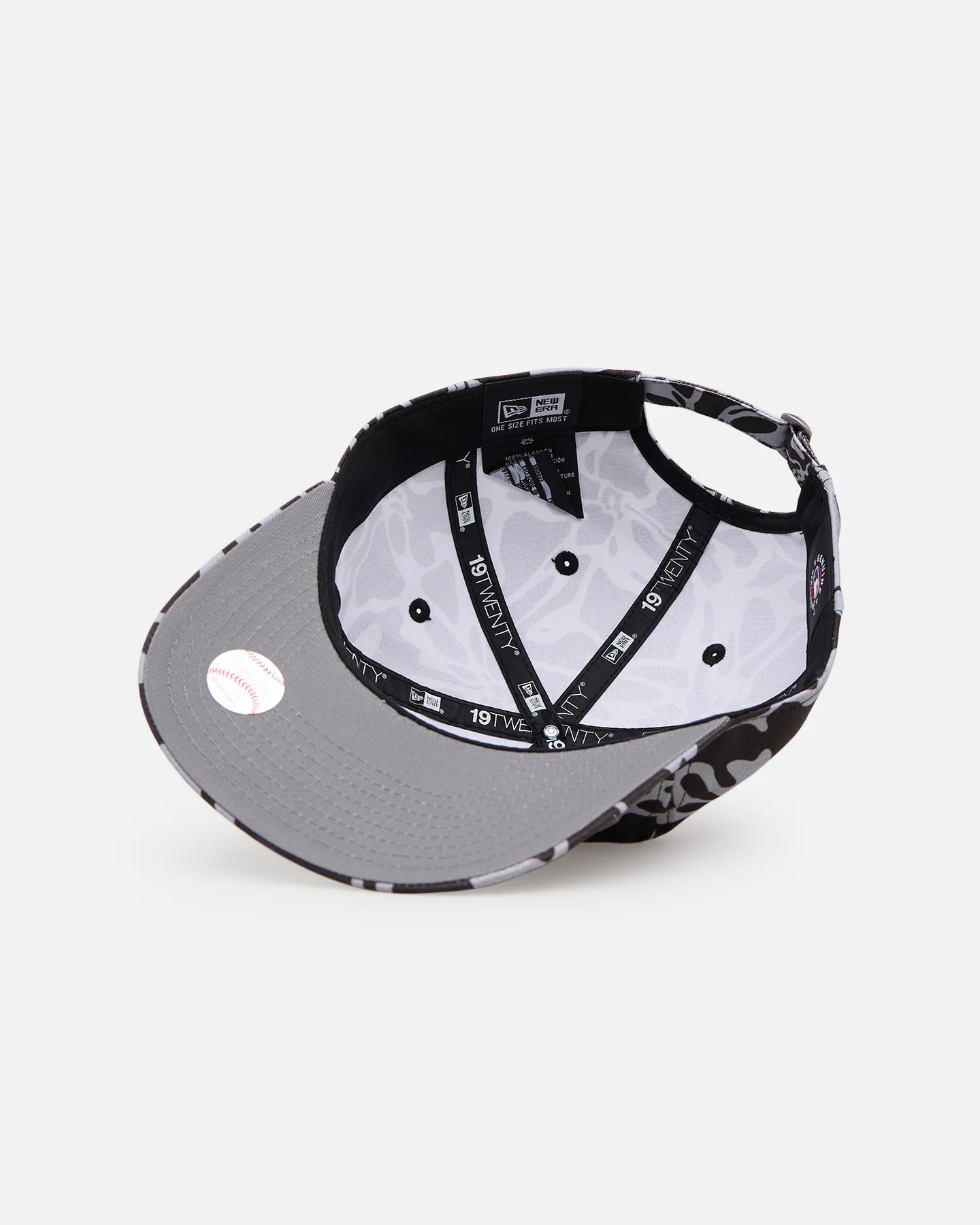 New Era Los Angeles Dodgers 'Brushed Cotton' 19TWENTY Strapback Black/Light Blue - Image 6