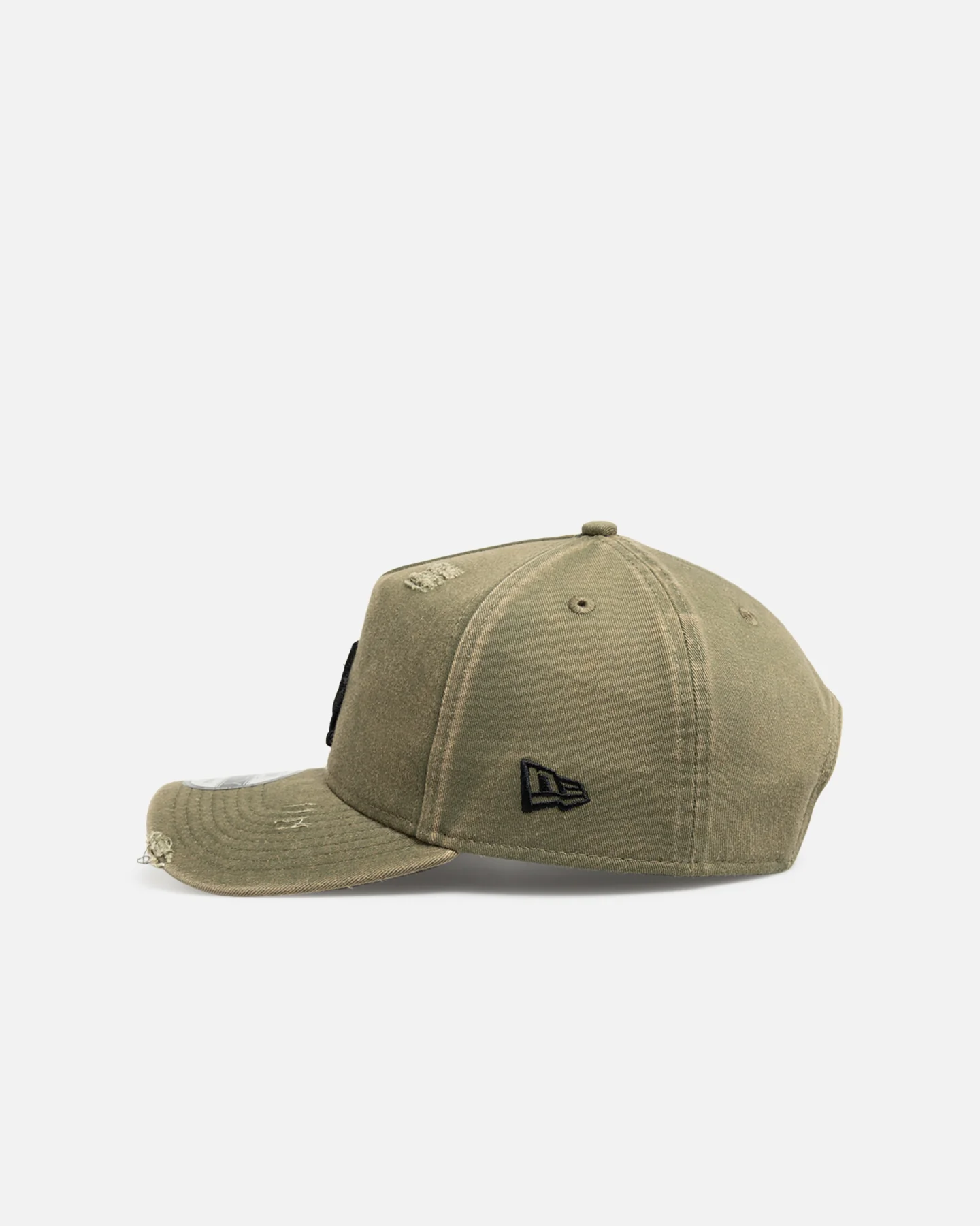 New Era Los Angeles Dodgers 'Distressed Olive' 9FORTY A-Frame Snapback Olive - Image 4