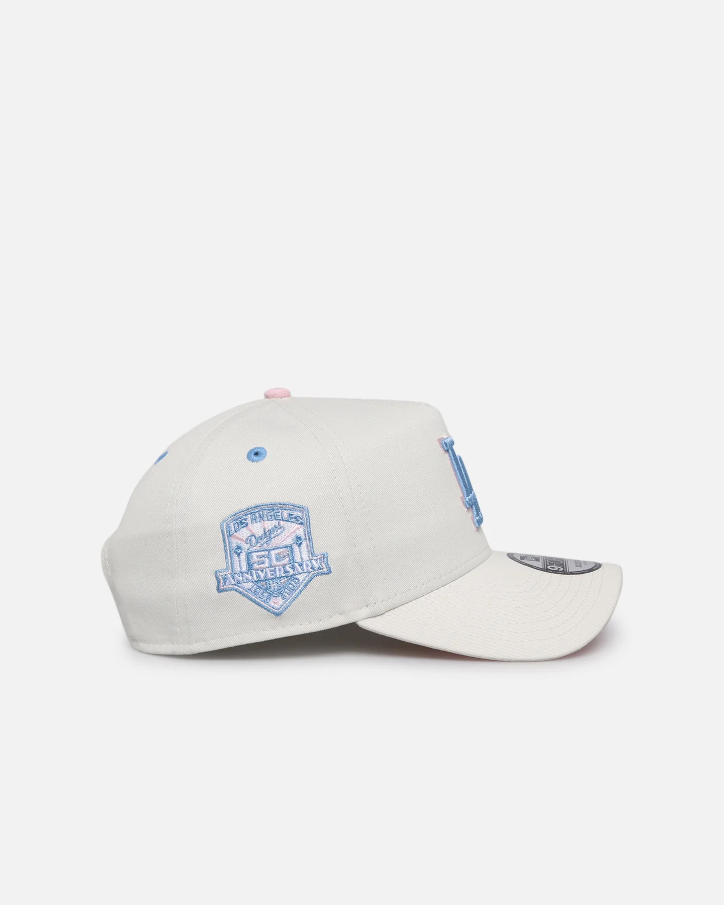 New Era Los Angeles Dodgers 'Pastel' 9FORTY A-Frame Snapback Chrome White - Image 3