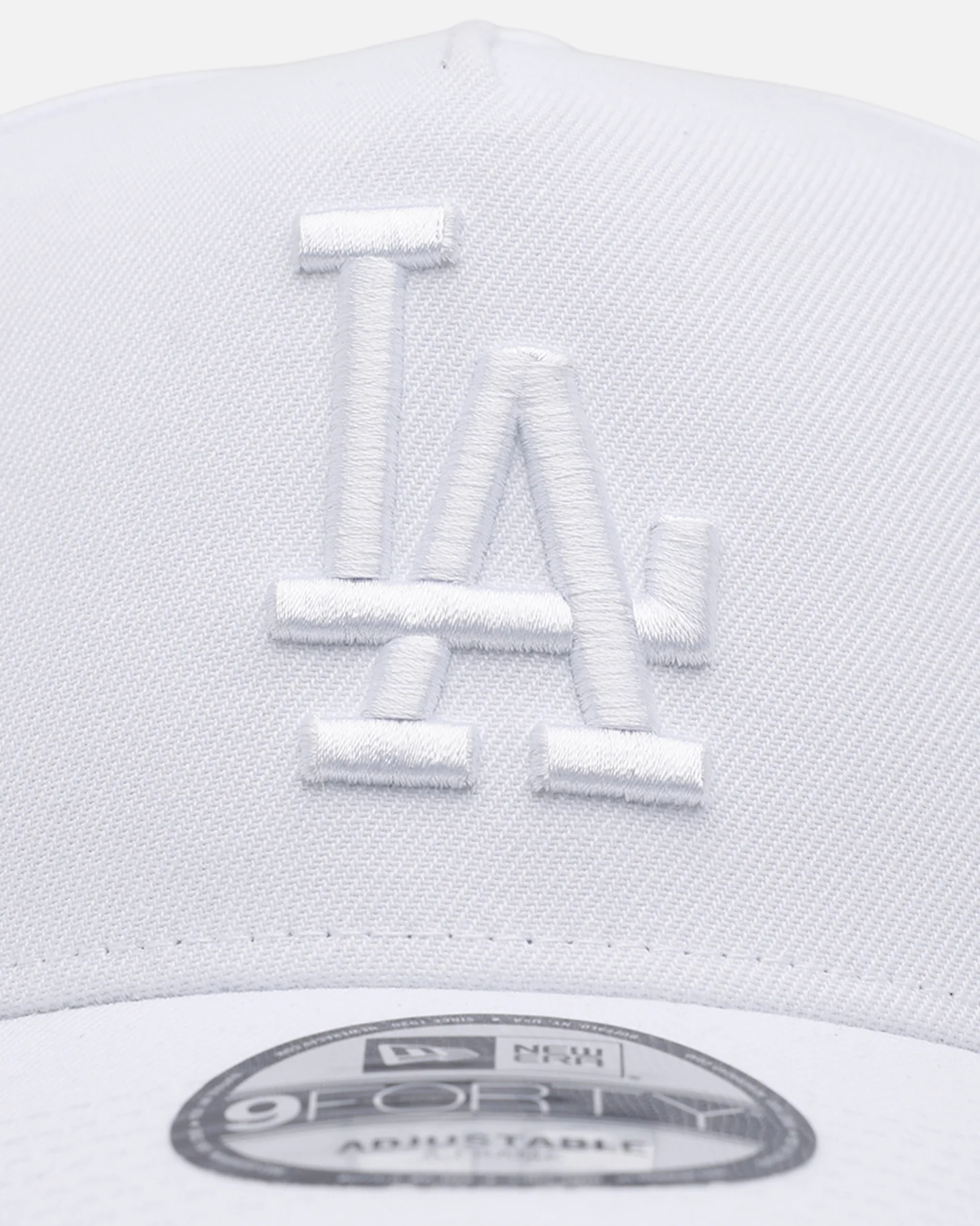 New Era Los Angeles Dodgers 'Easy White' 9FORTY A-Frame Snapback White/White - Image 5