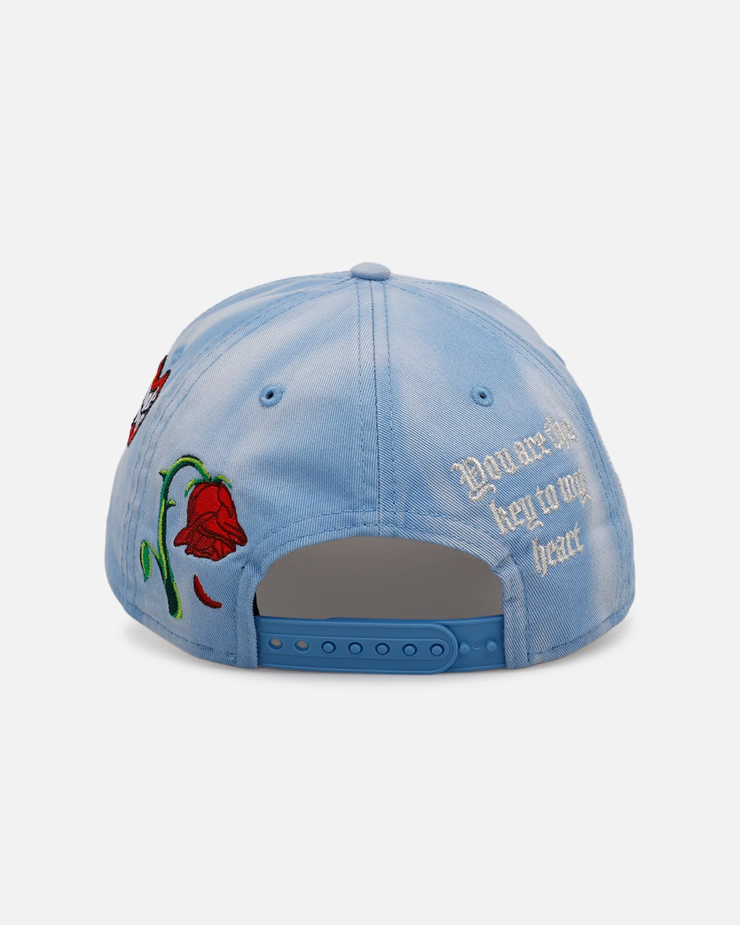 New Era Los Angeles Dodgers 'Hopeless Romantic' 9FORTY A-Frame Snapback Sky Blue - Image 2