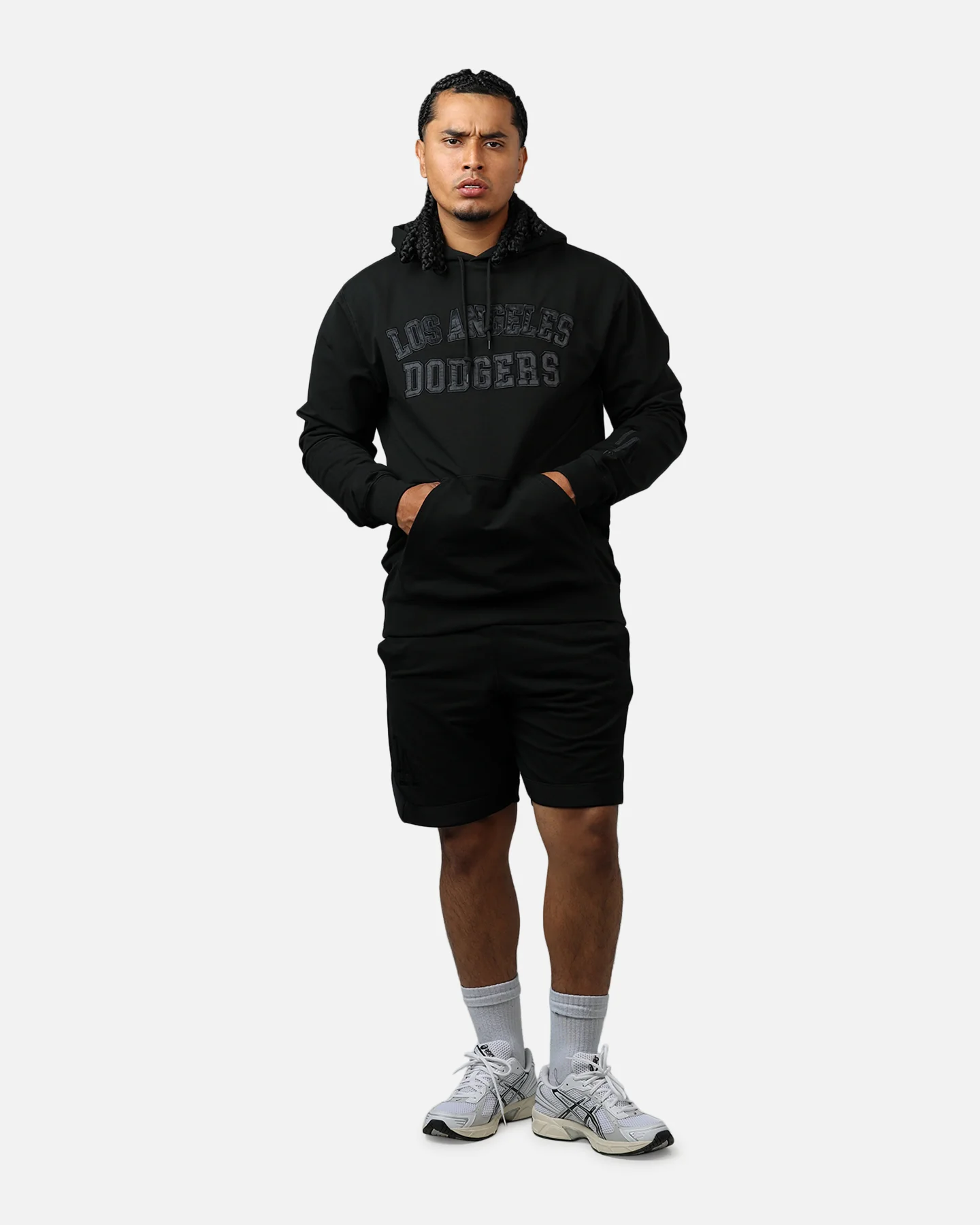 New Era Los Angeles Dodgers Logo Select Hoodie Black/Black - Image 3