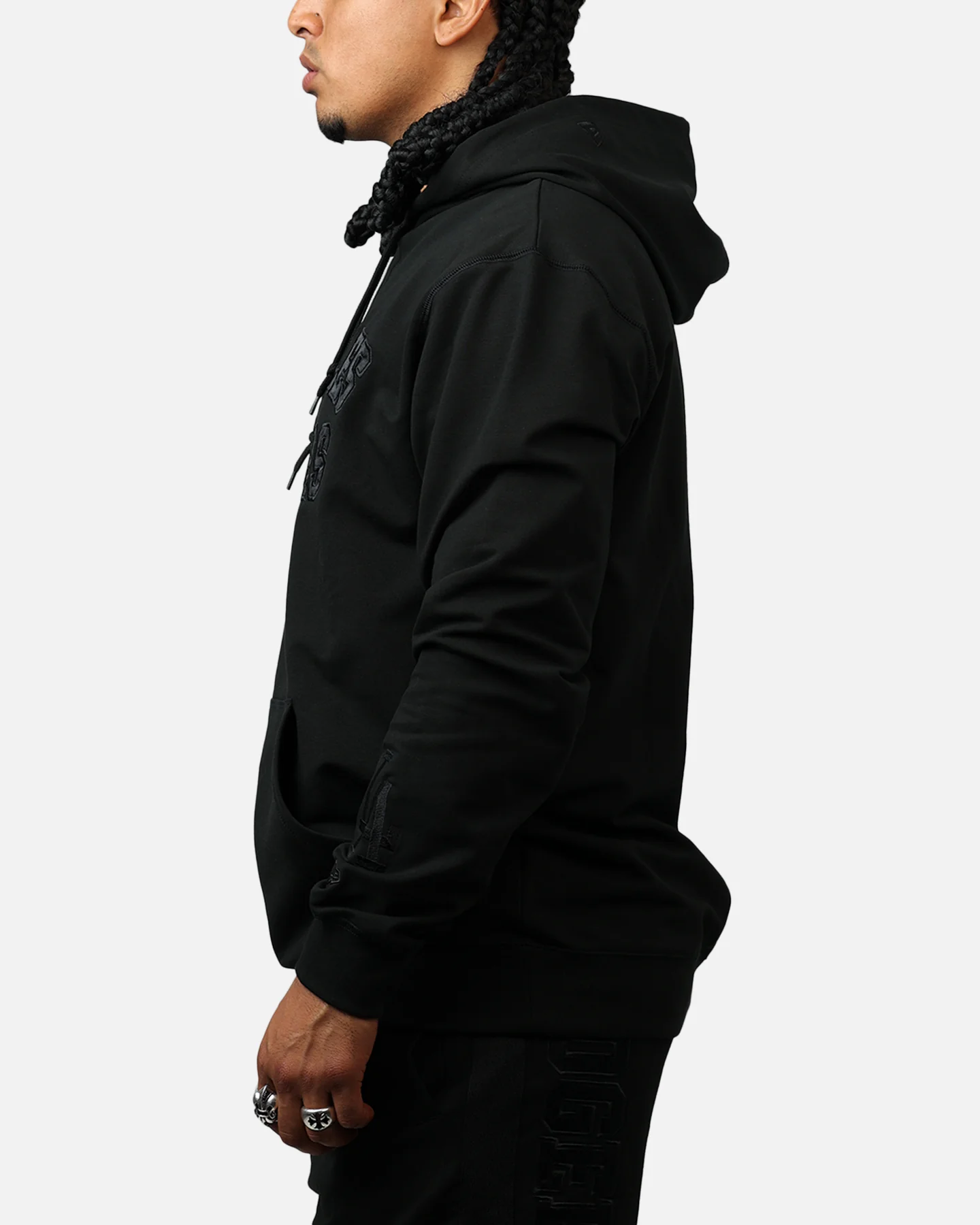New Era Los Angeles Dodgers Logo Select Hoodie Black/Black - Image 5