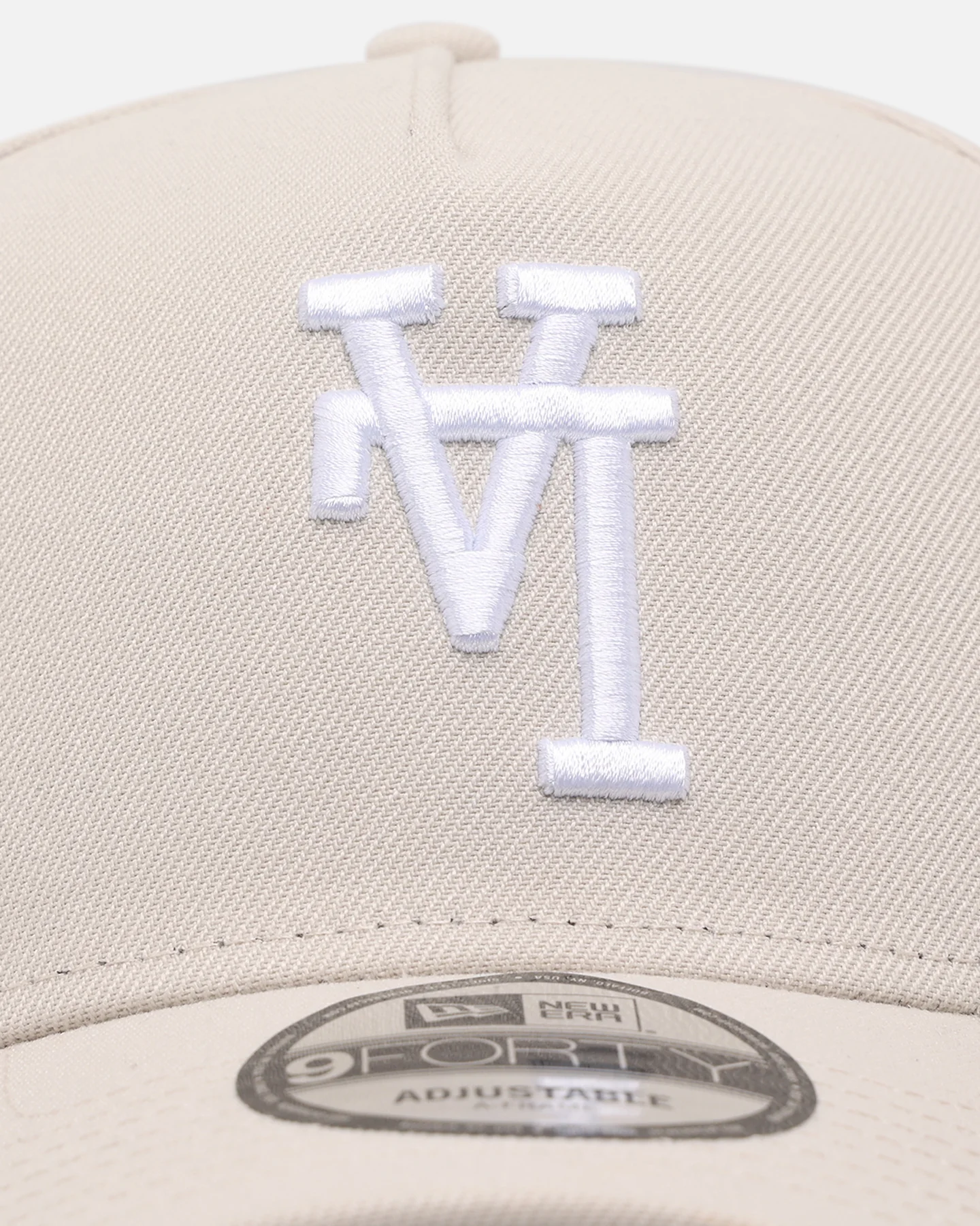New Era Los Angeles Dodgers 'Upside Down LA Polychromatic' 9FORTY A-Frame Snapback Stone - Image 5
