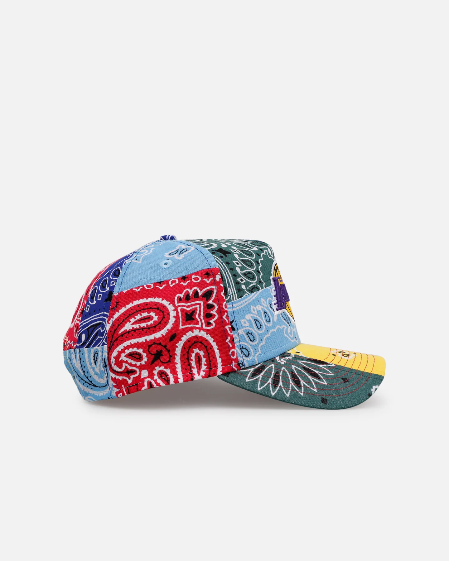 New Era Los Angeles Lakers 'Paisley Patchwork' 9FORTY A-Frame Snapback Multi - Image 3