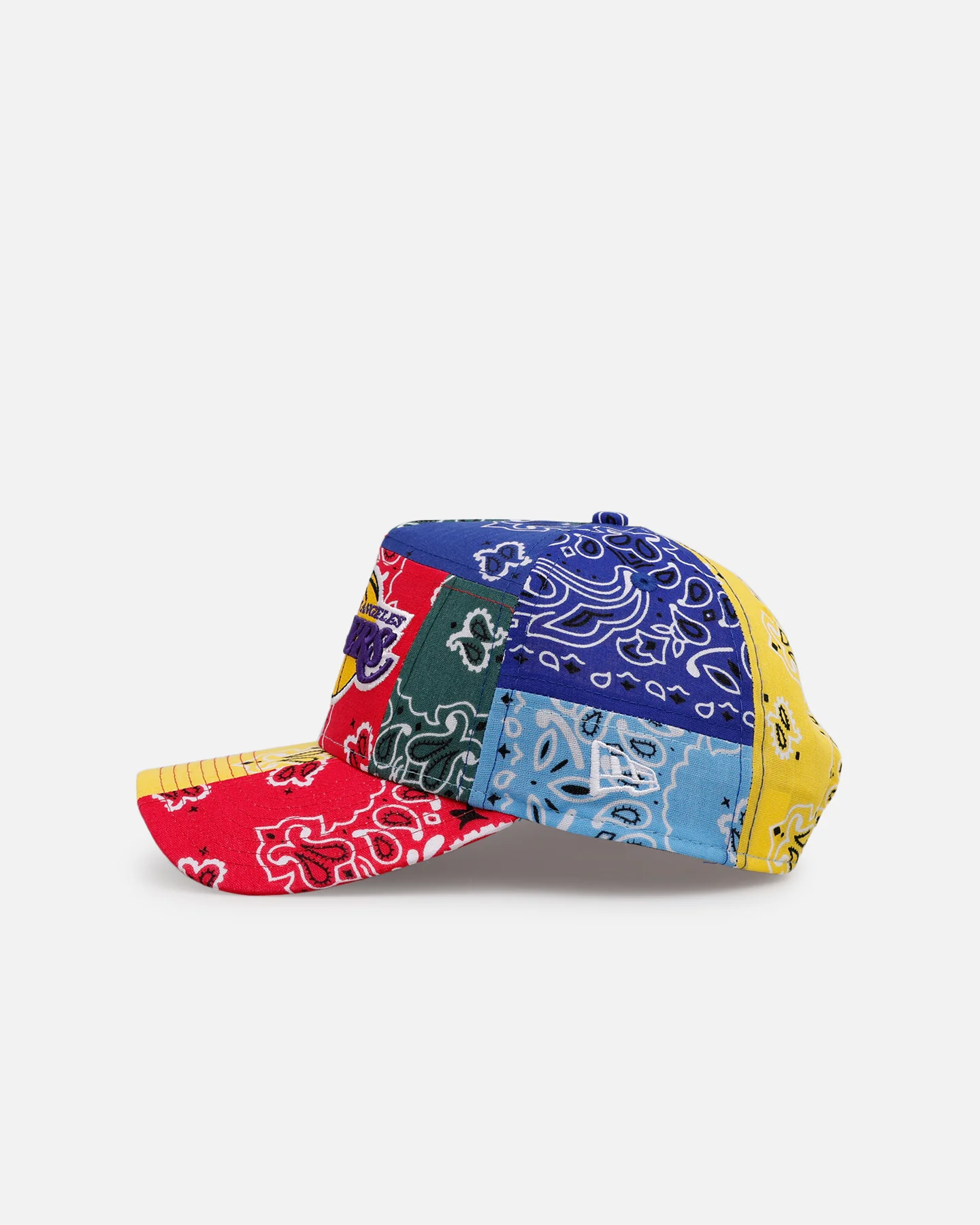 New Era Los Angeles Lakers 'Paisley Patchwork' 9FORTY A-Frame Snapback Multi - Image 4