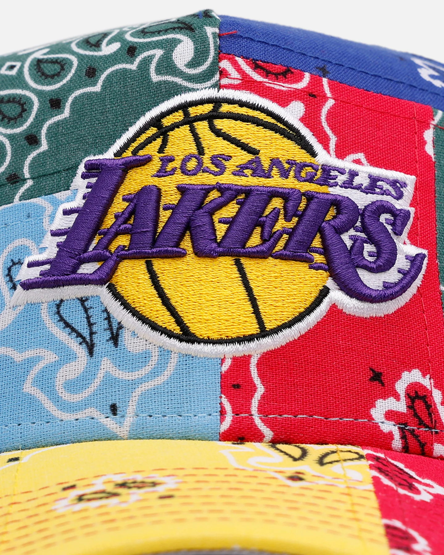 New Era Los Angeles Lakers 'Paisley Patchwork' 9FORTY A-Frame Snapback Multi - Image 5