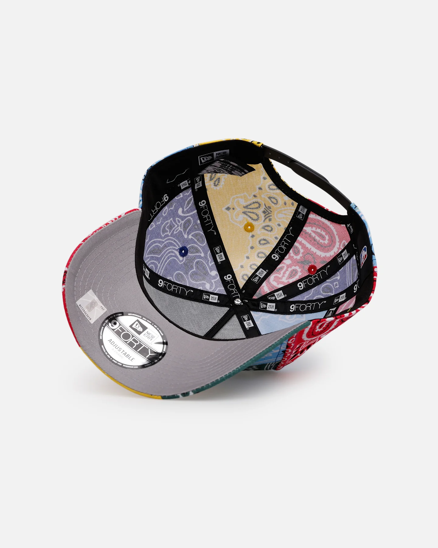 New Era Los Angeles Lakers 'Paisley Patchwork' 9FORTY A-Frame Snapback Multi - Image 6
