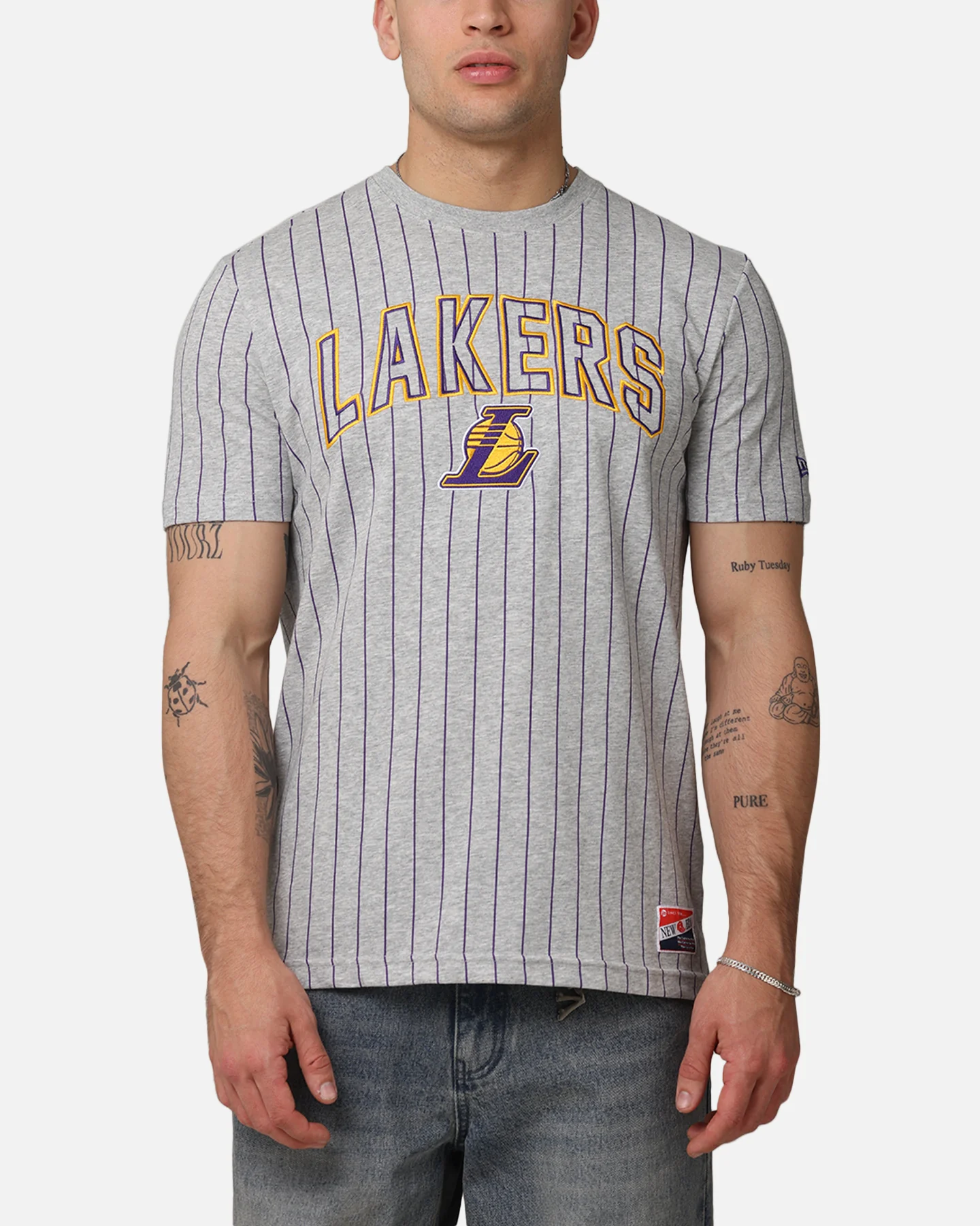 New Era Los Angeles Lakers T-Shirt Grey
