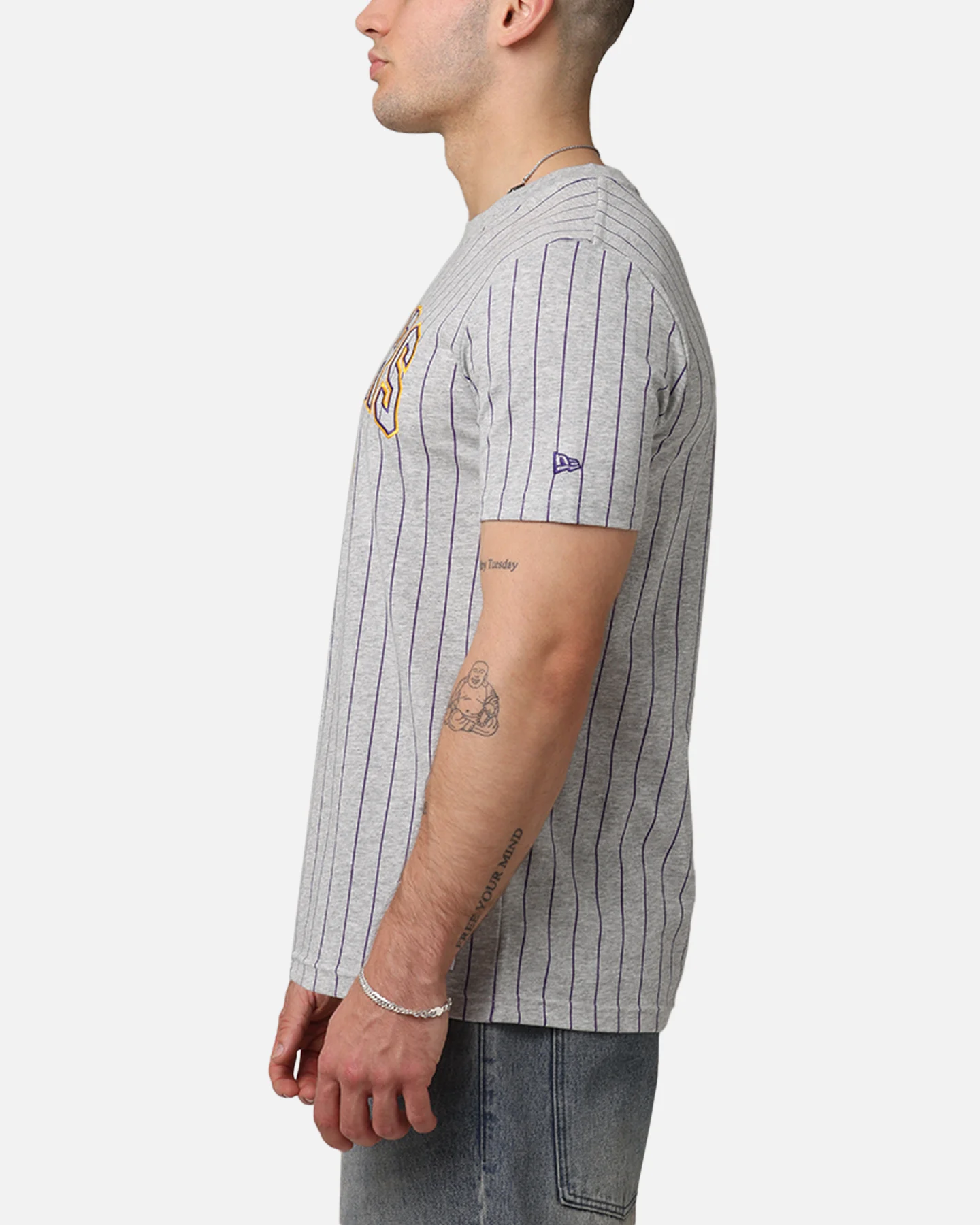 New Era Los Angeles Lakers T-Shirt Grey - Image 5