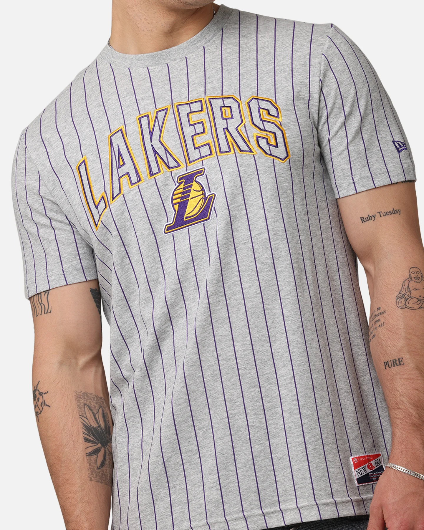 New Era Los Angeles Lakers T-Shirt Grey - Image 6