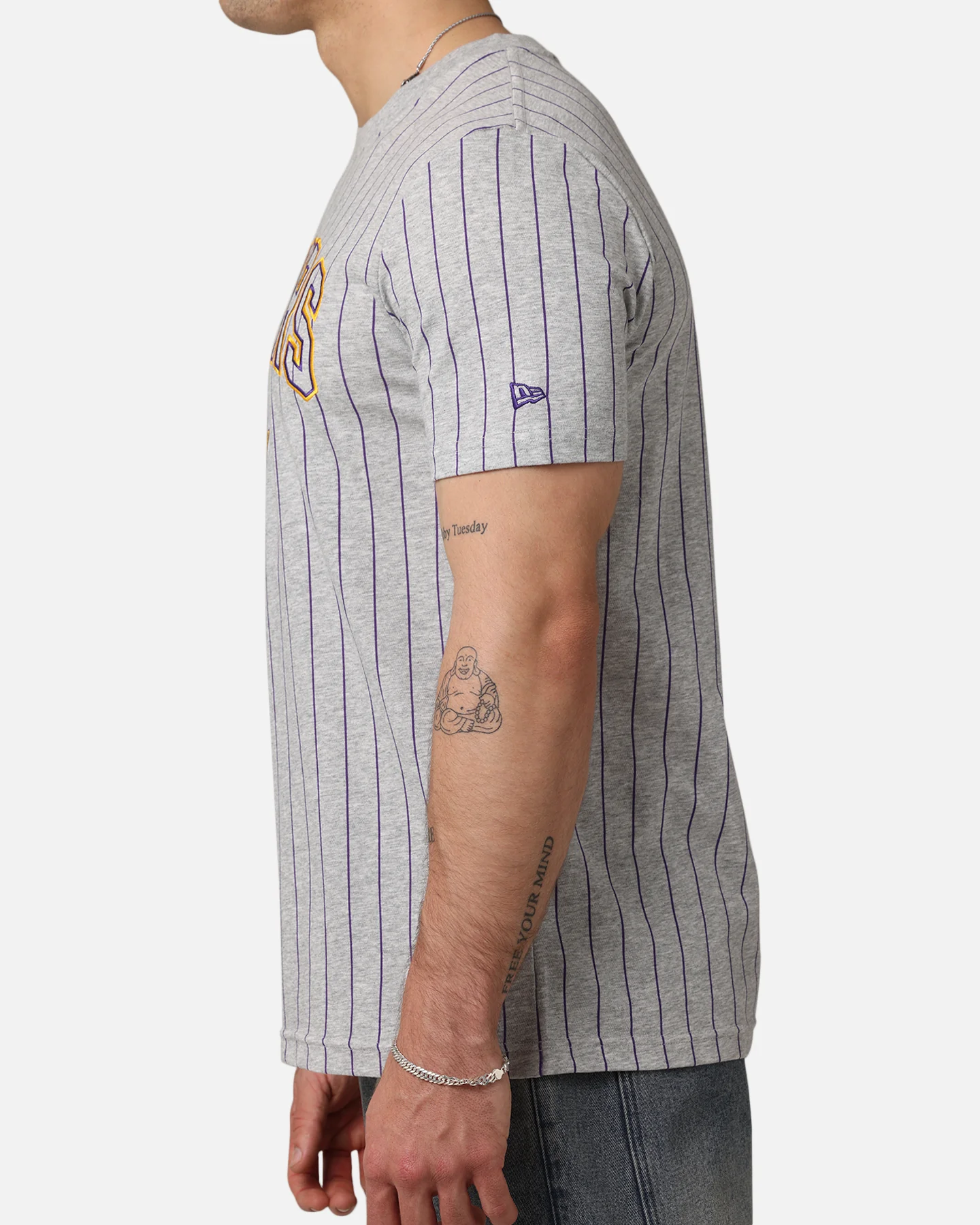 New Era Los Angeles Lakers T-Shirt Grey - Image 7