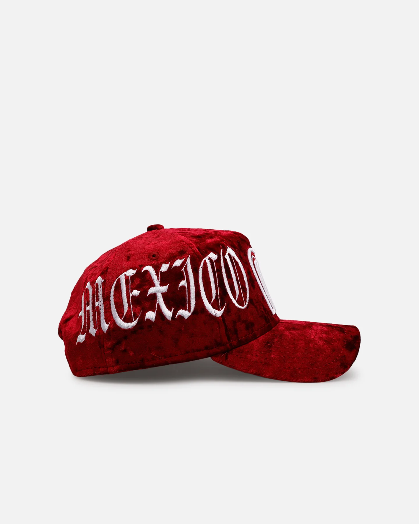 New Era Mexico National Baseball Team 'Velvet Gothic Script' 9FORTY A-Frame Snapback Maroon - Image 4