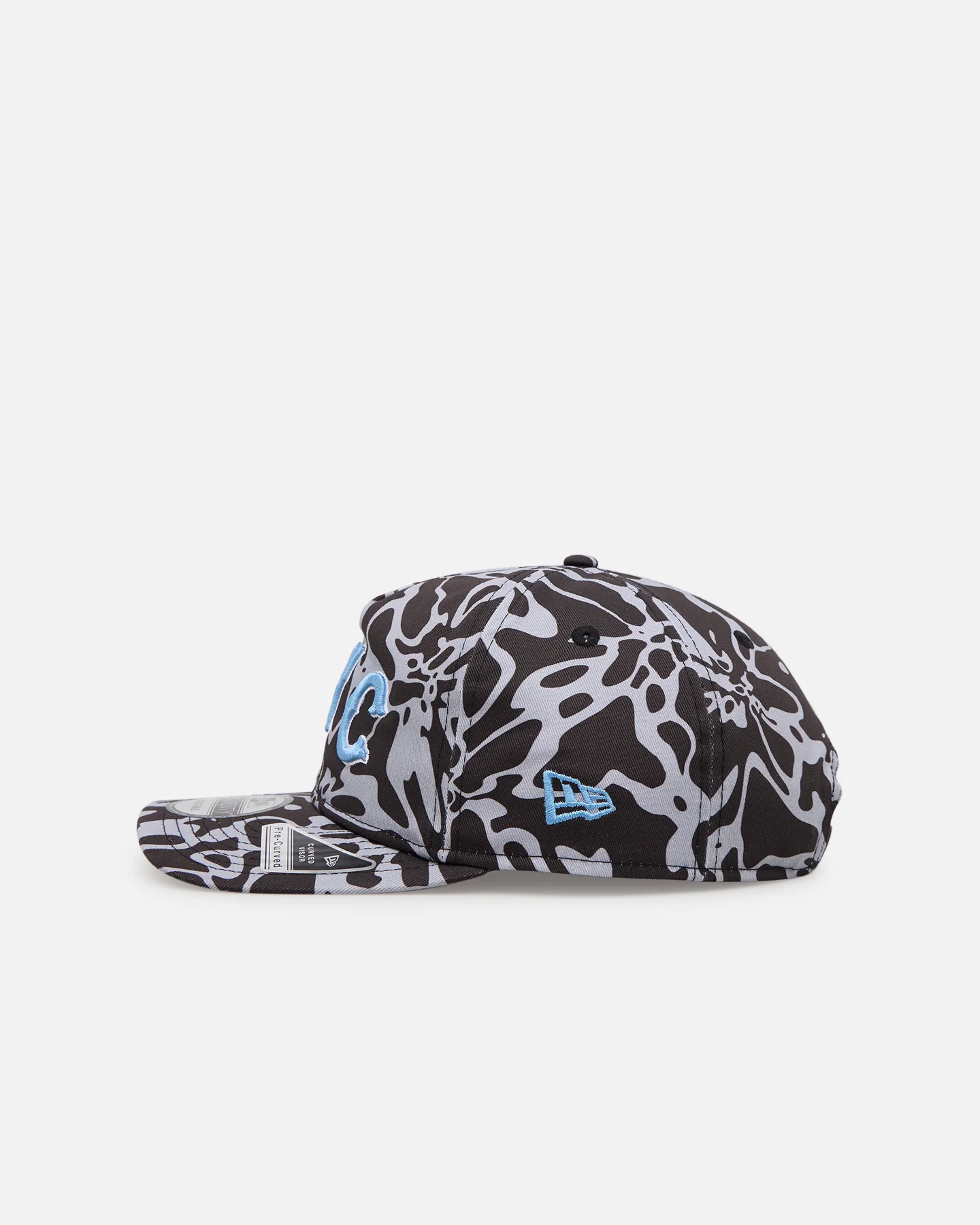 New Era New York Mets 'Brushed Cotton' 19TWENTY Strapback Black/Light Blue - Image 4