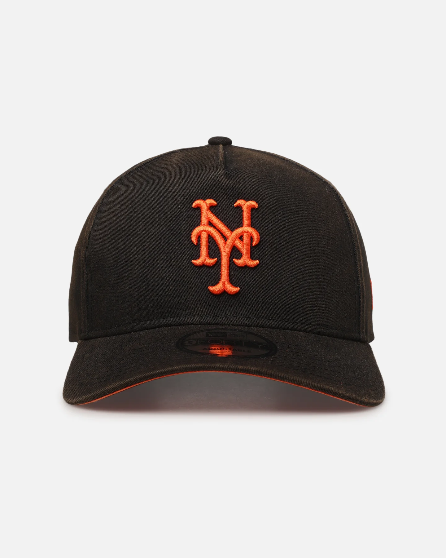 New Era New York Mets 'Sunbleached' 9FORTY A-Frame Snapback Washed Black