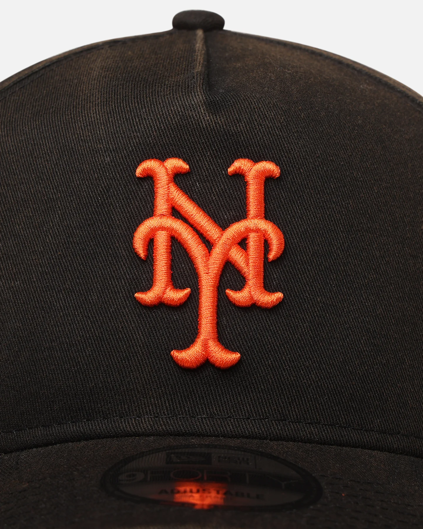 New Era New York Mets 'Sunbleached' 9FORTY A-Frame Snapback Washed Black - Image 5