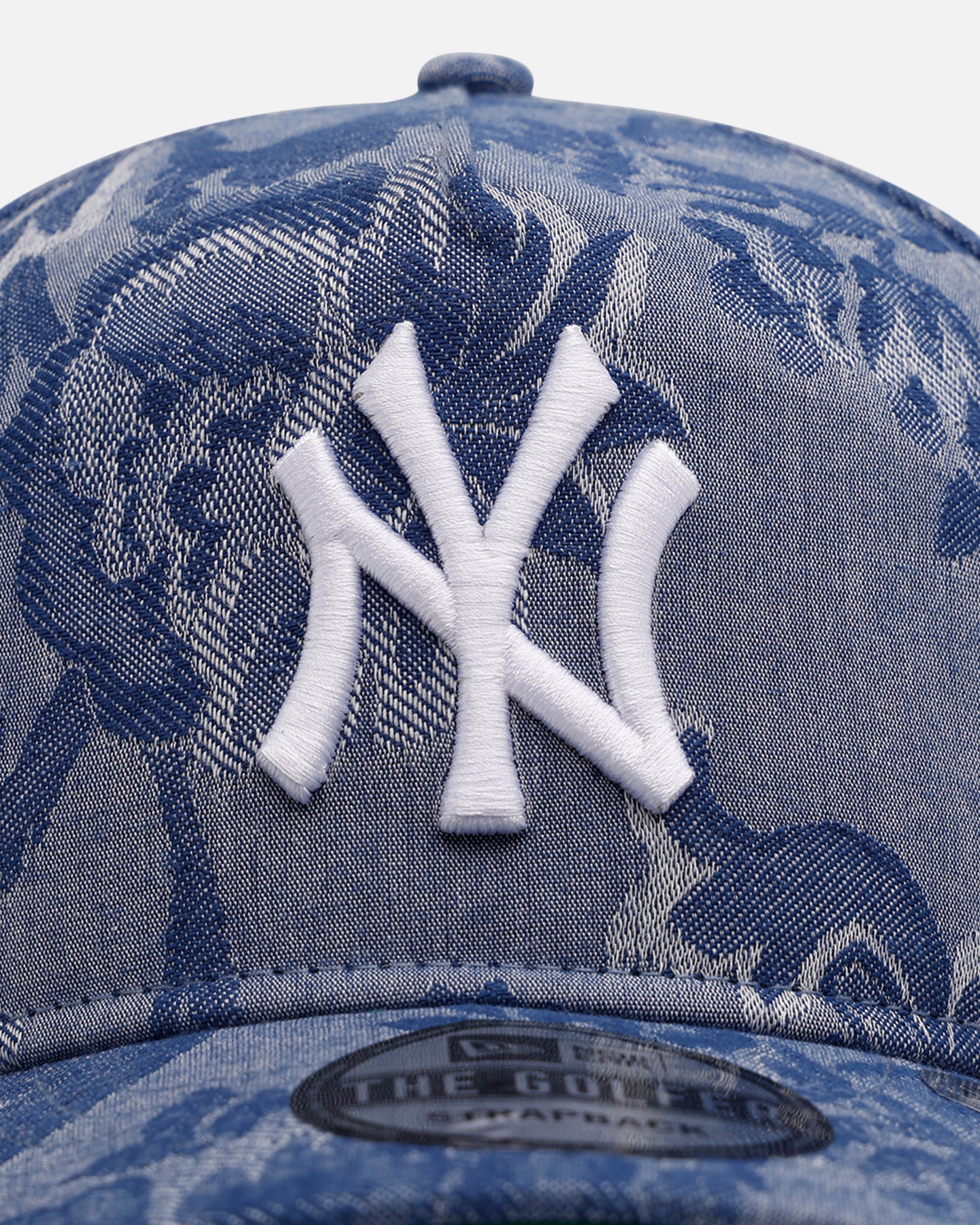 New Era New York Yankees 'Three Looms' Golfer Strapback Denim - Image 6