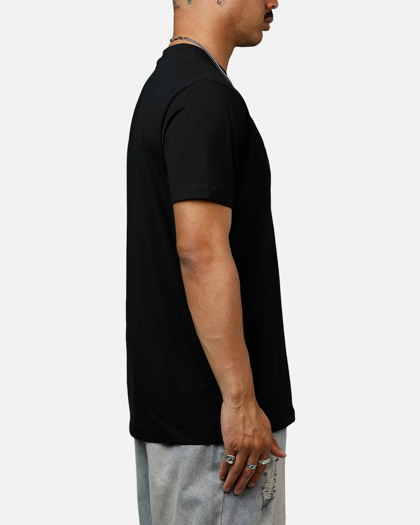 New Era New York Yankees Logo Select T-Shirt Black/Black - Image 4