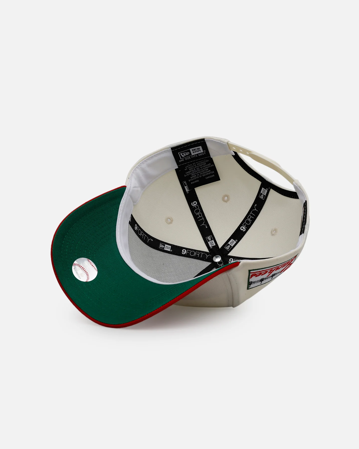 New Era New York Yankees 'Strawberry' 9FORTY A-Frame Snapback Chrome/Red - Image 6