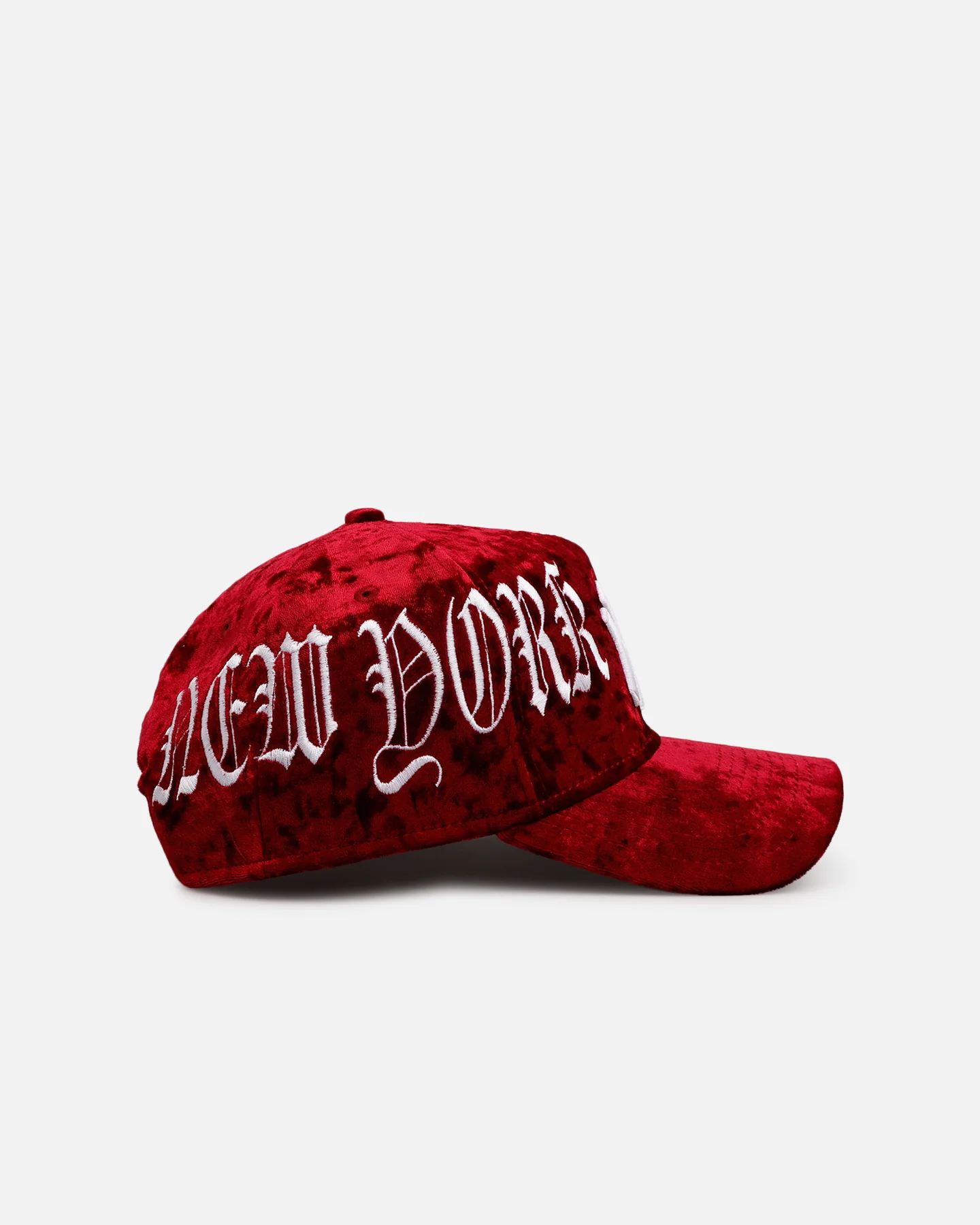 New Era New York Yankees 'Velvet Gothic Script' 9FORTY A-Frame Snapback Maroon - Image 4