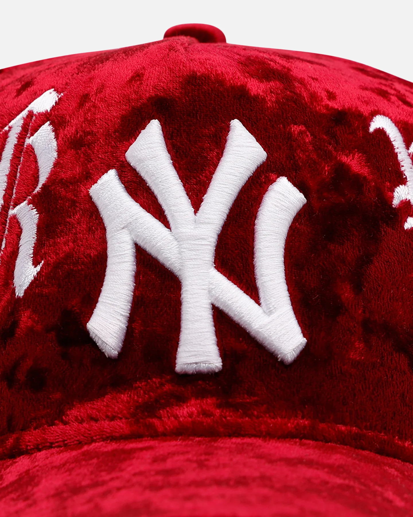 New Era New York Yankees 'Velvet Gothic Script' 9FORTY A-Frame Snapback Maroon - Image 6
