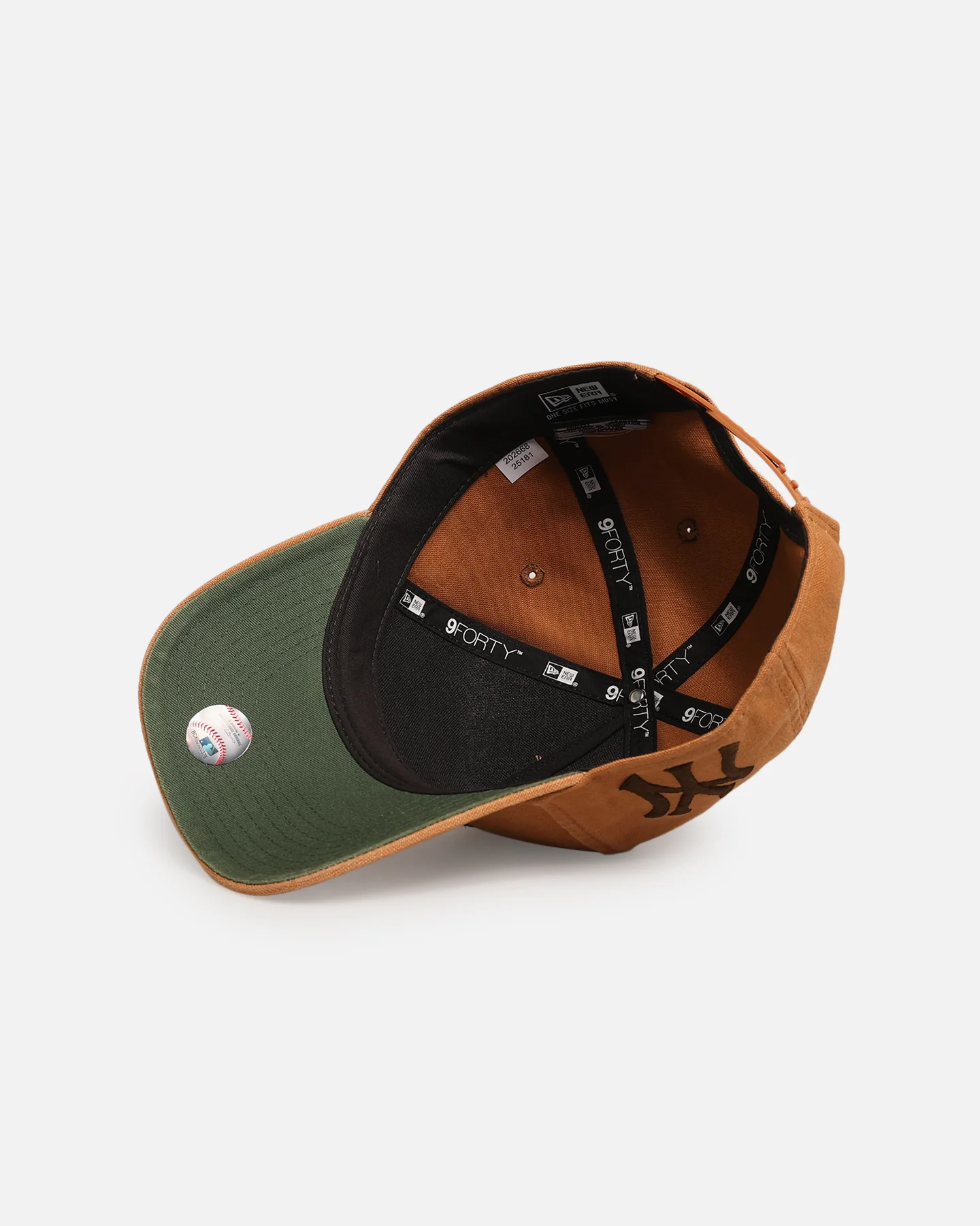 New Era New York Yankees 'Washed Canvas' 9FORTY A-Frame Snapback Walnut - Image 6
