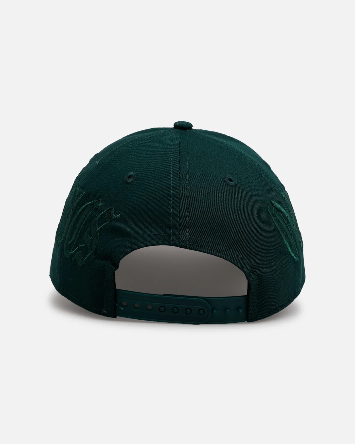 New Era Oakland Athletics 'Gothic Script Two Tone' 9FORTY A-Frame Snapback Dark Green/Black - Image 2