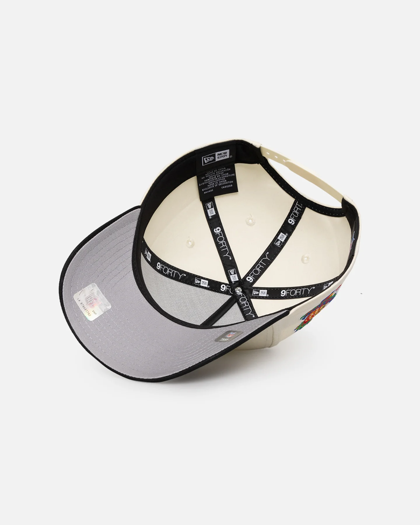 New Era Oakland Raiders 'NFL City Originals' 9FORTY A-Frame Snapback Chrome White/OTC - Image 7
