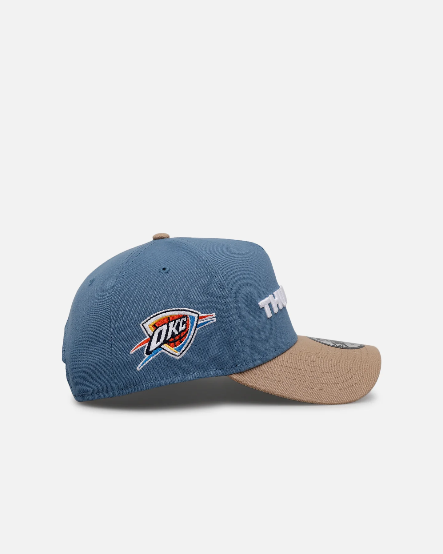 New Era Oklahoma City Thunder 'Easy Breezy' 9FORTY A-Frame Snapback Blue/Tan - Image 3
